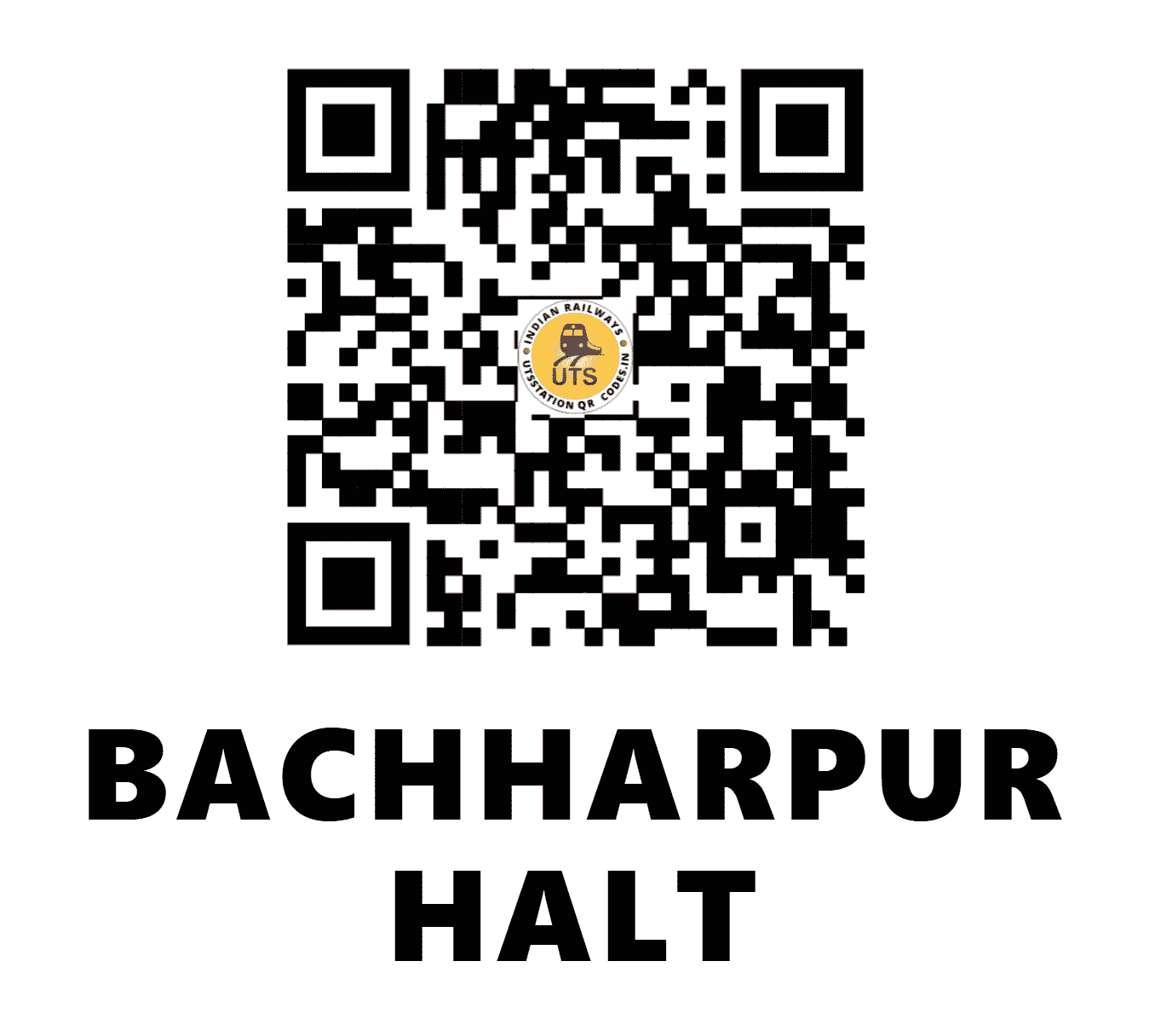 UTS QR Code for BACHHARPUR HALT - BCPR - EC (BIHAR)