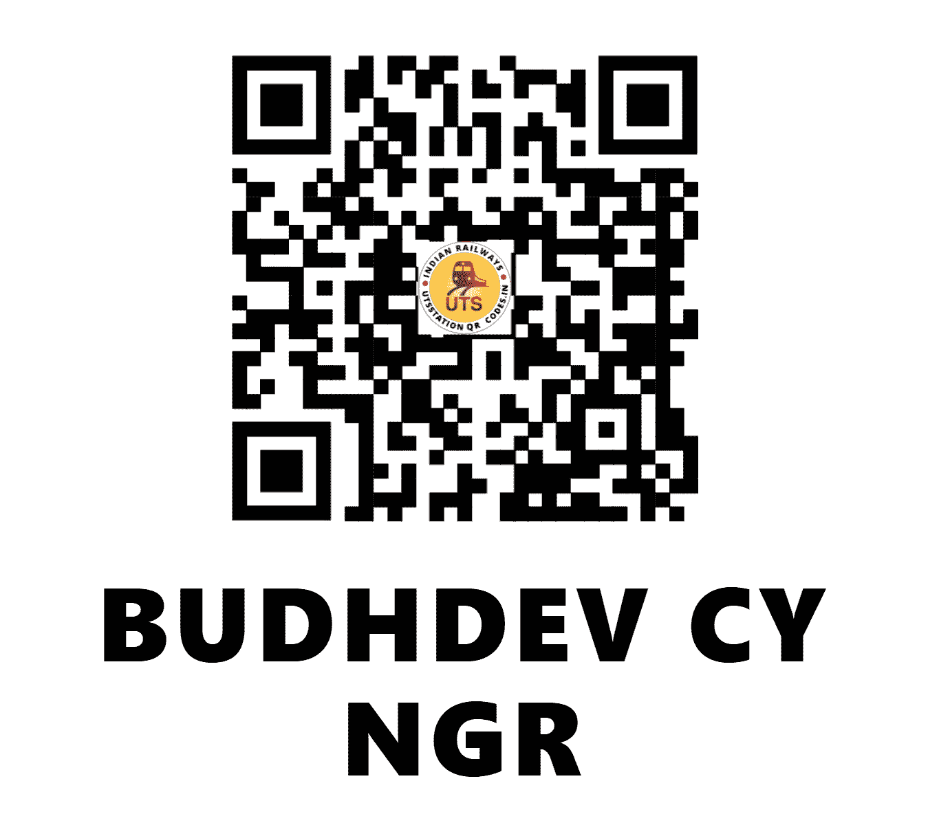 UTS QR Code for BUDHDEV CY NGR - BCYN - EC (BIHAR)