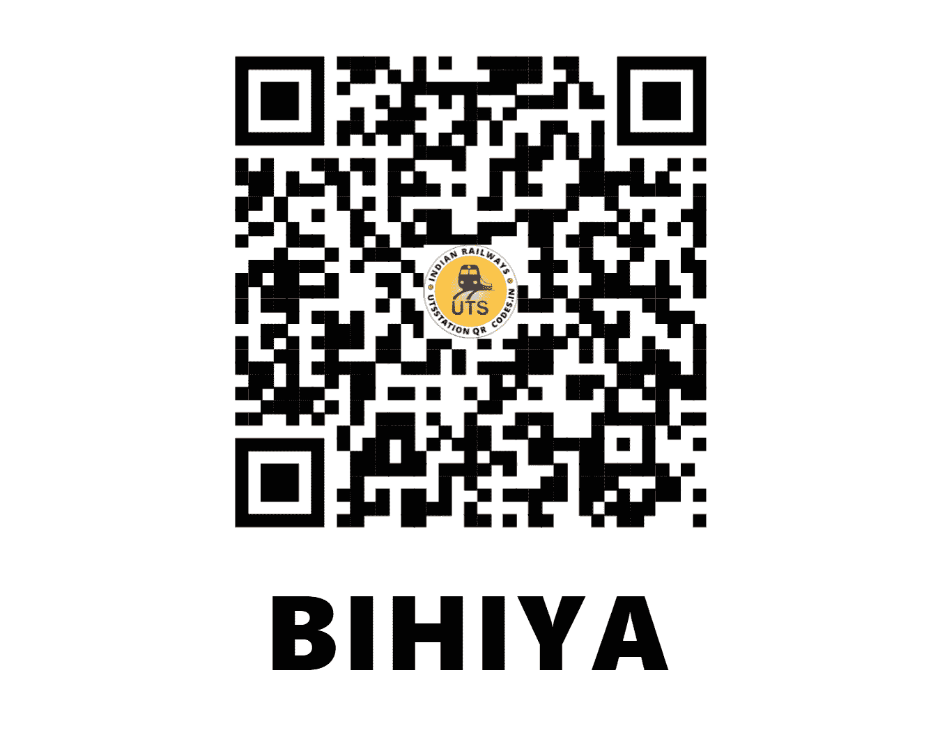 UTS QR Code for BIHIYA - BEA - EC (BIHAR)