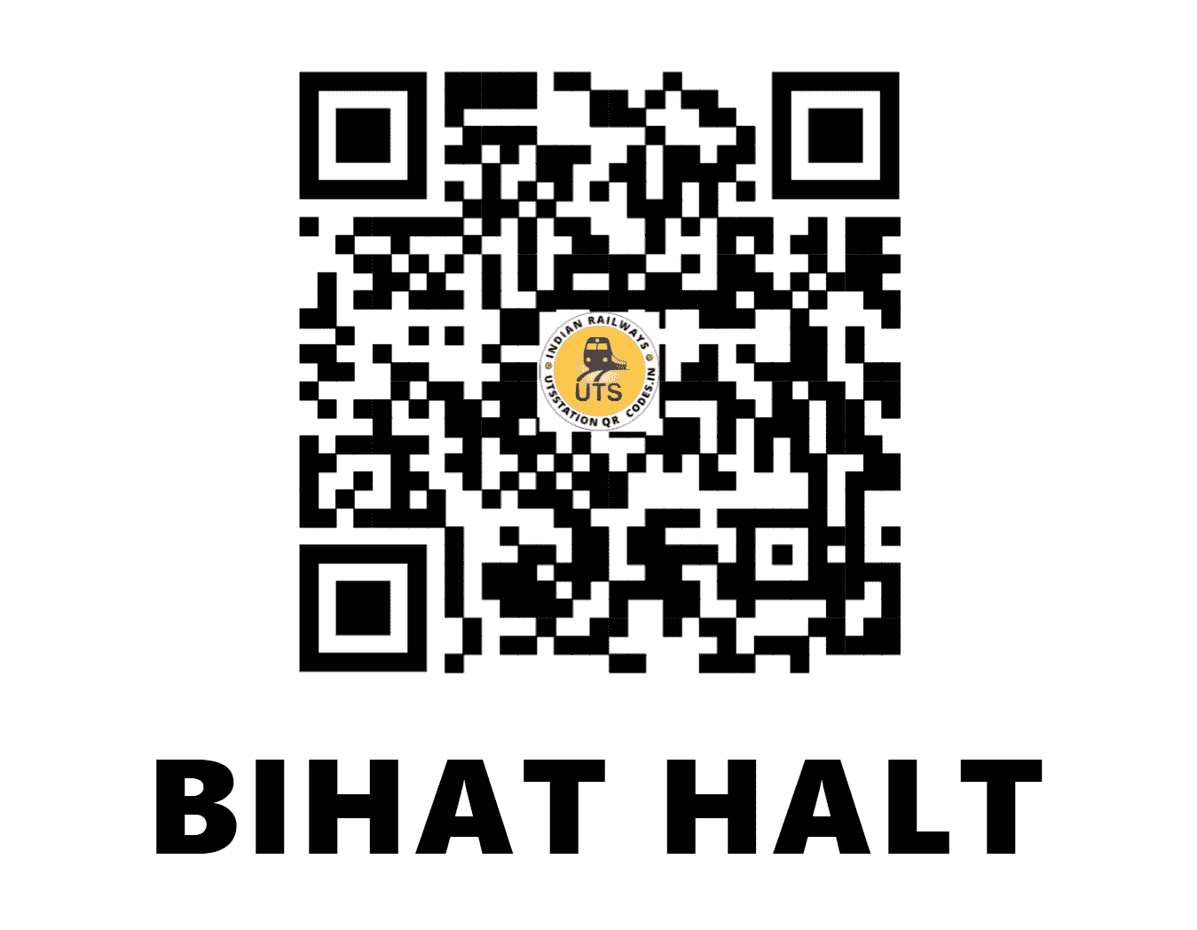 UTS QR Code for BIHAT HALT - BEHT - EC (BIHAR)