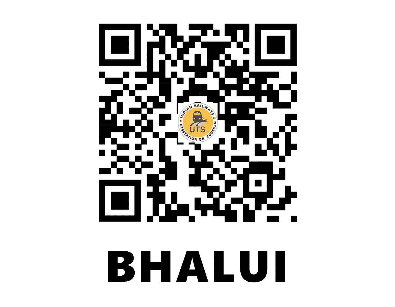 UTS QR Code for BHALUI - BFM - EC (BIHAR)