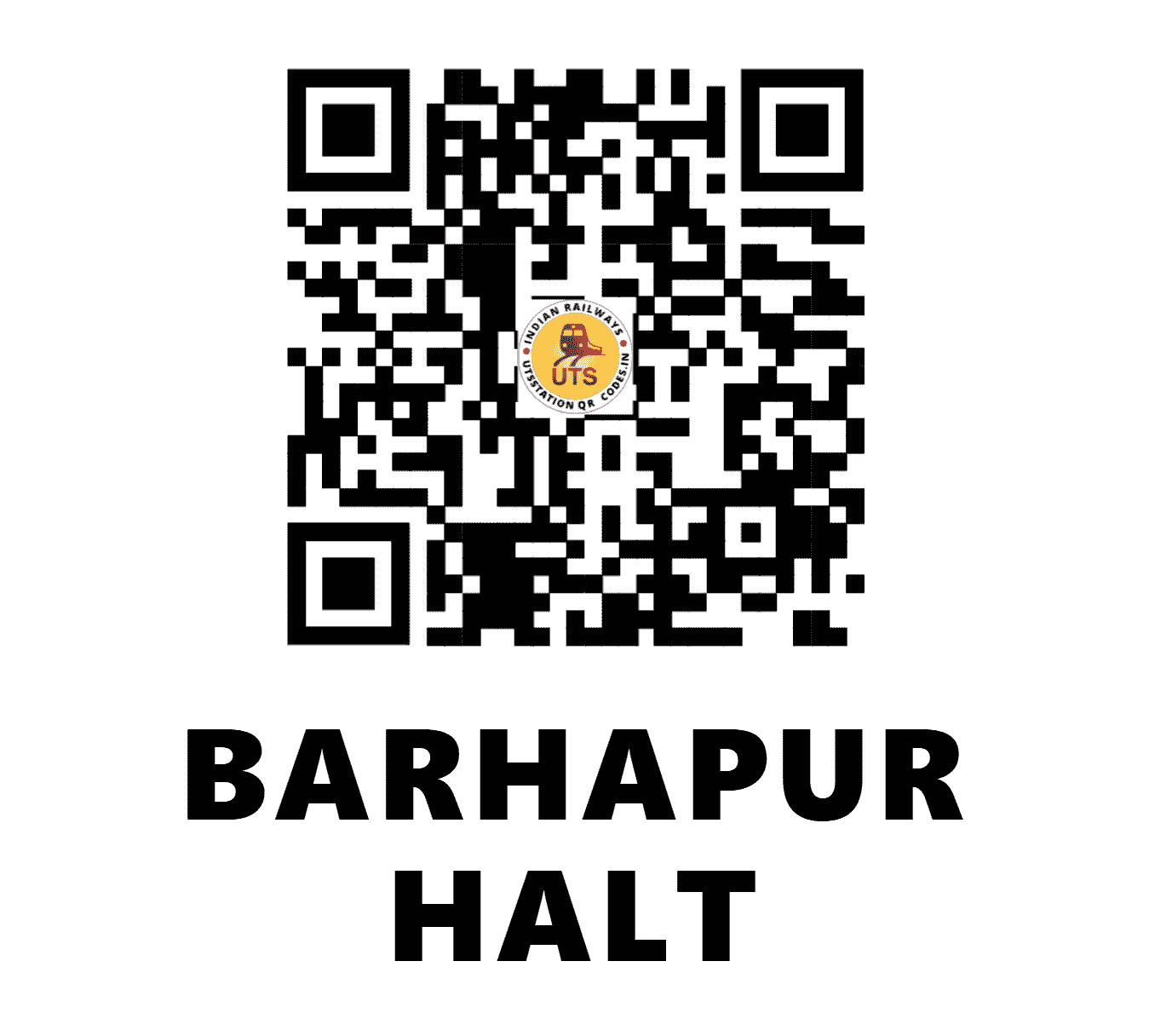 UTS QR Code for BARHAPUR HALT - BHAD - EC (BIHAR)