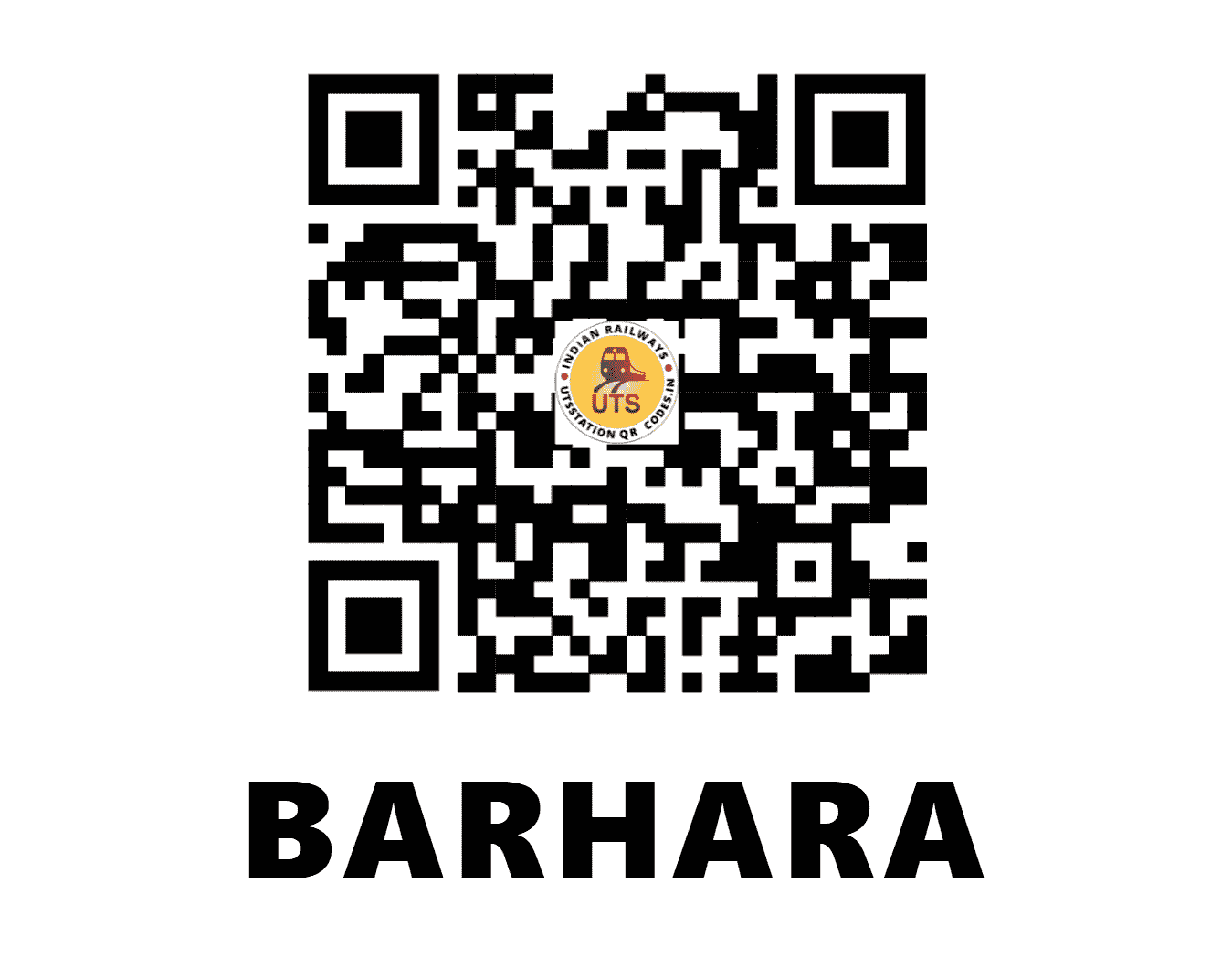 UTS QR Code for BARHARA - BHHT - EC (BIHAR)