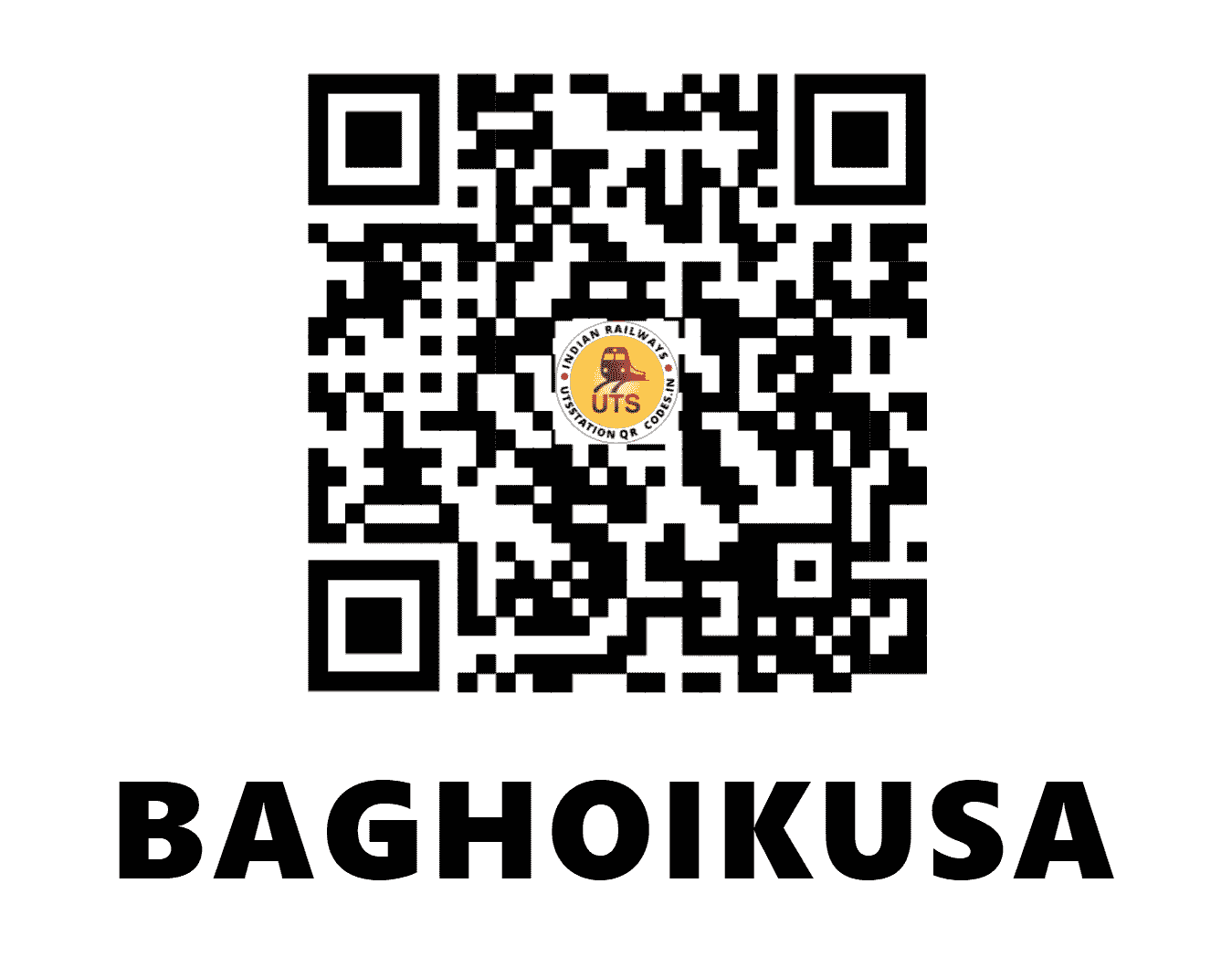 UTS QR Code for BAGHOIKUSA - BHKH - EC (BIHAR)