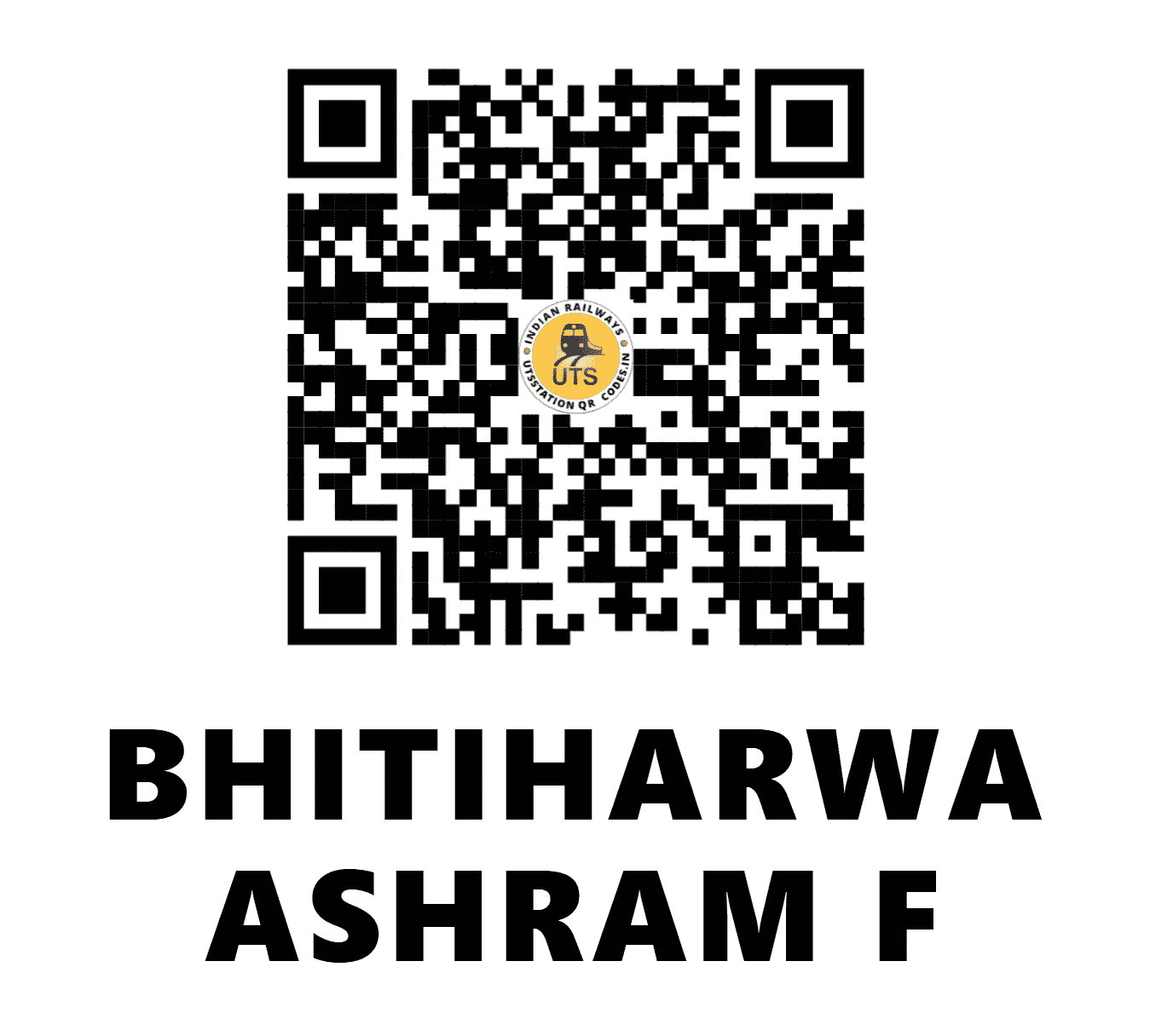 UTS QR Code for BHITIHARWA ASHRAM F - BHWR - EC (BIHAR)