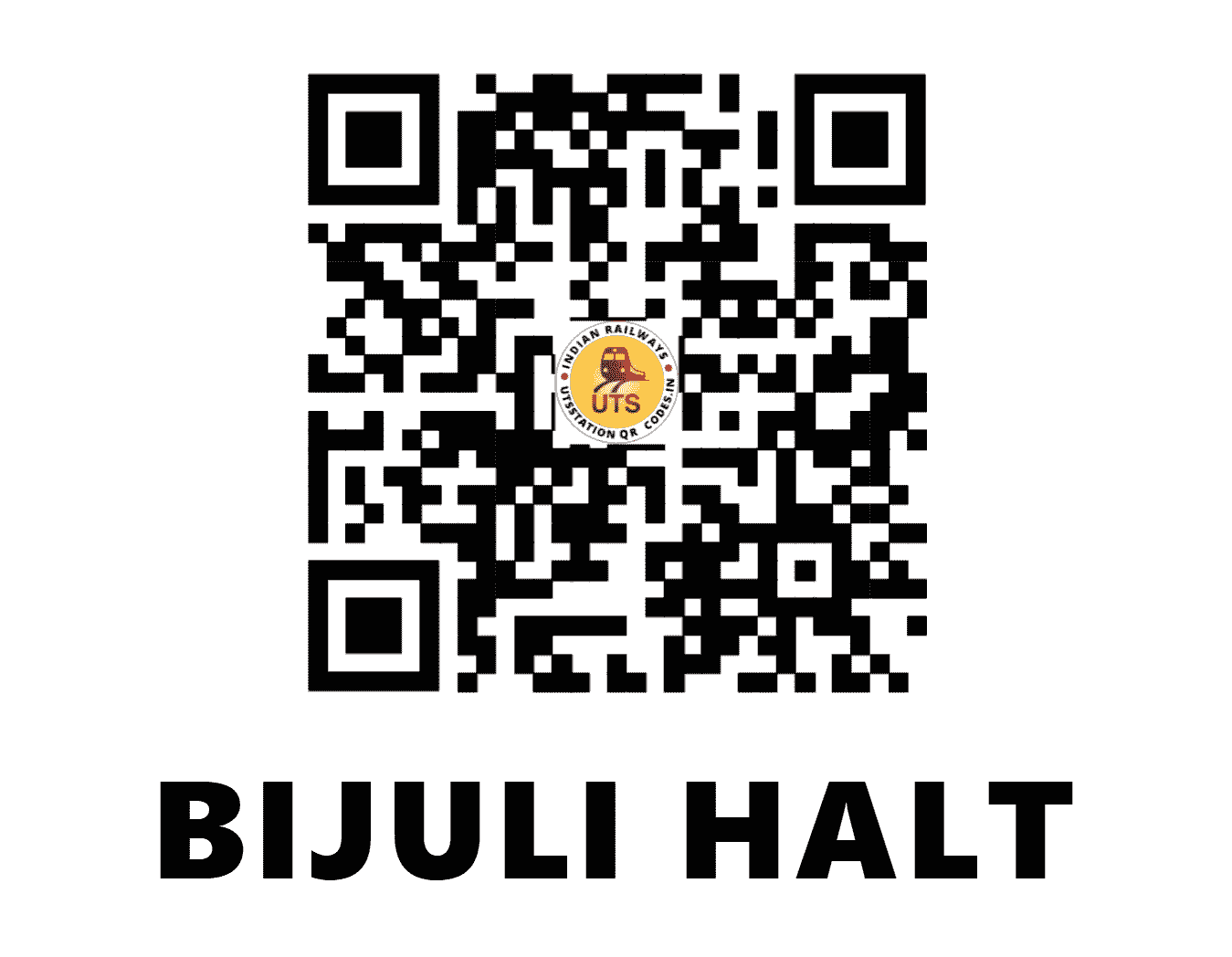 UTS QR Code for BIJULI HALT - BJIH - EC (BIHAR)