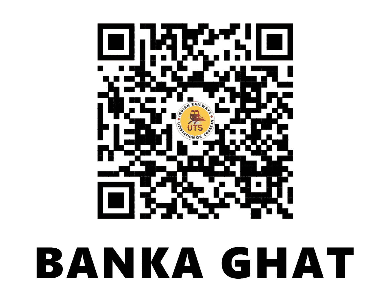 UTS QR Code for BANKA GHAT - BKG - EC (BIHAR)