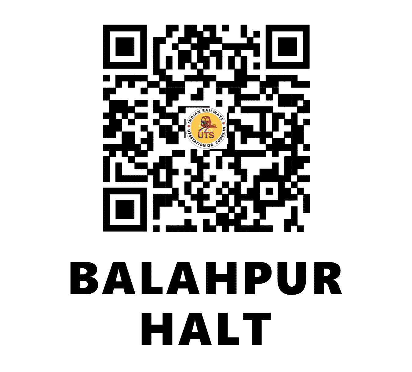 UTS QR Code for BALAHPUR HALT - BLHR - EC (BIHAR)