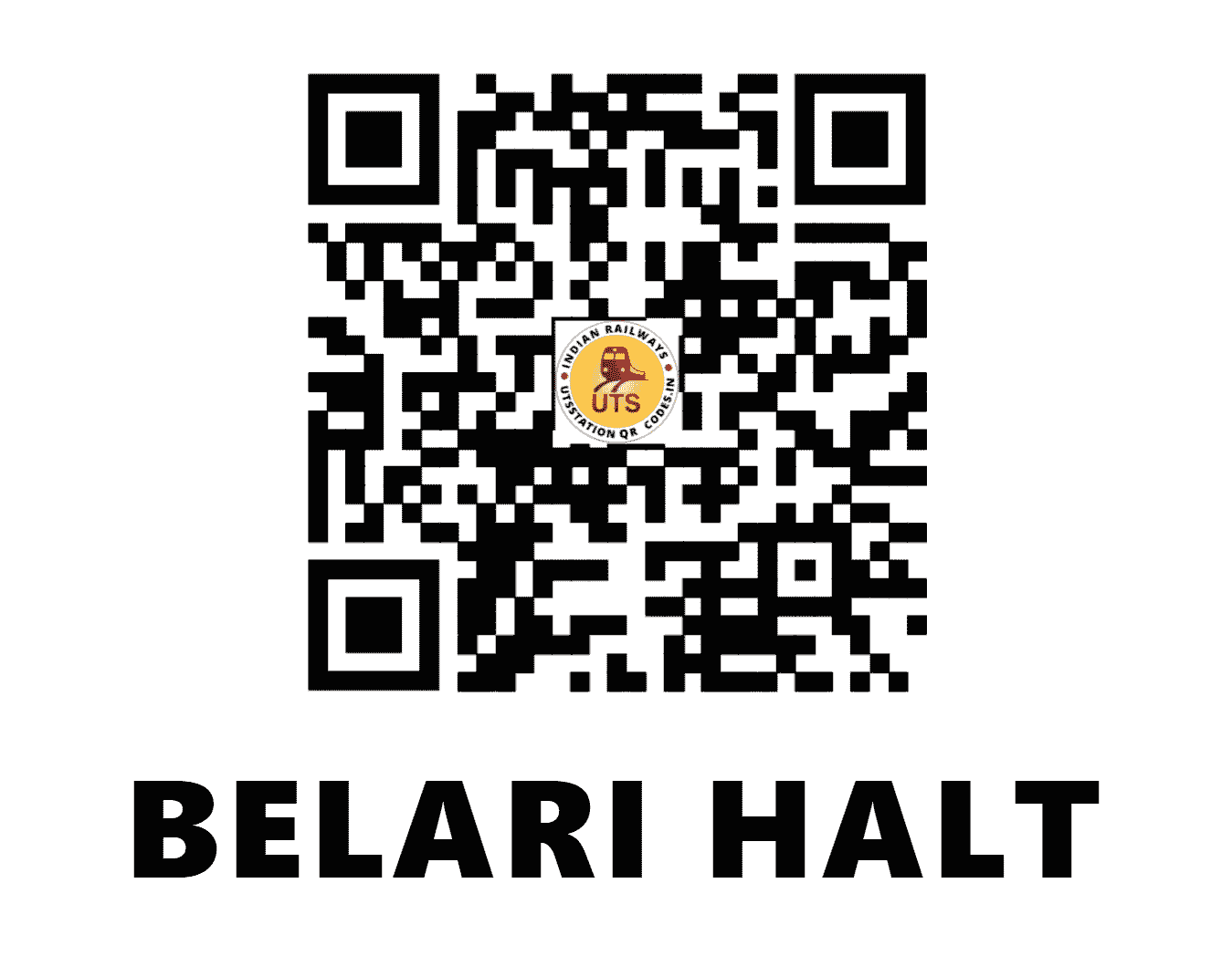 UTS QR Code for BELARI HALT - BLRI - EC (BIHAR)