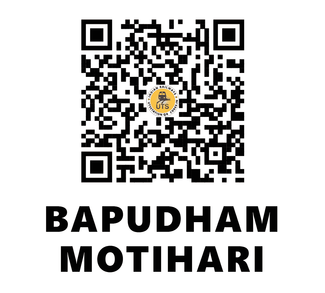 UTS QR Code for BAPUDHAM MOTIHARI - BMKI - EC (BIHAR)