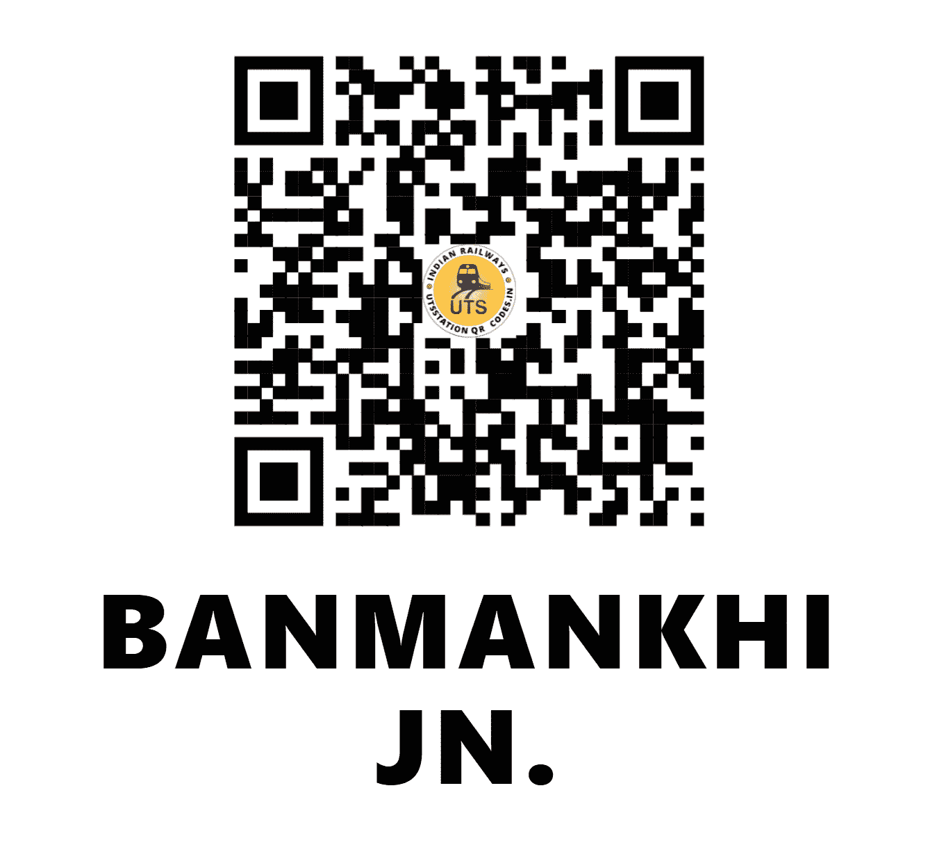 UTS QR Code for BANMANKHI JN. - BNKI - EC (BIHAR)