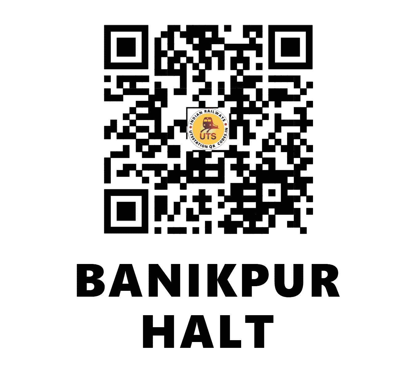 UTS QR Code for BANIKPUR HALT - BNPR - EC (BIHAR)