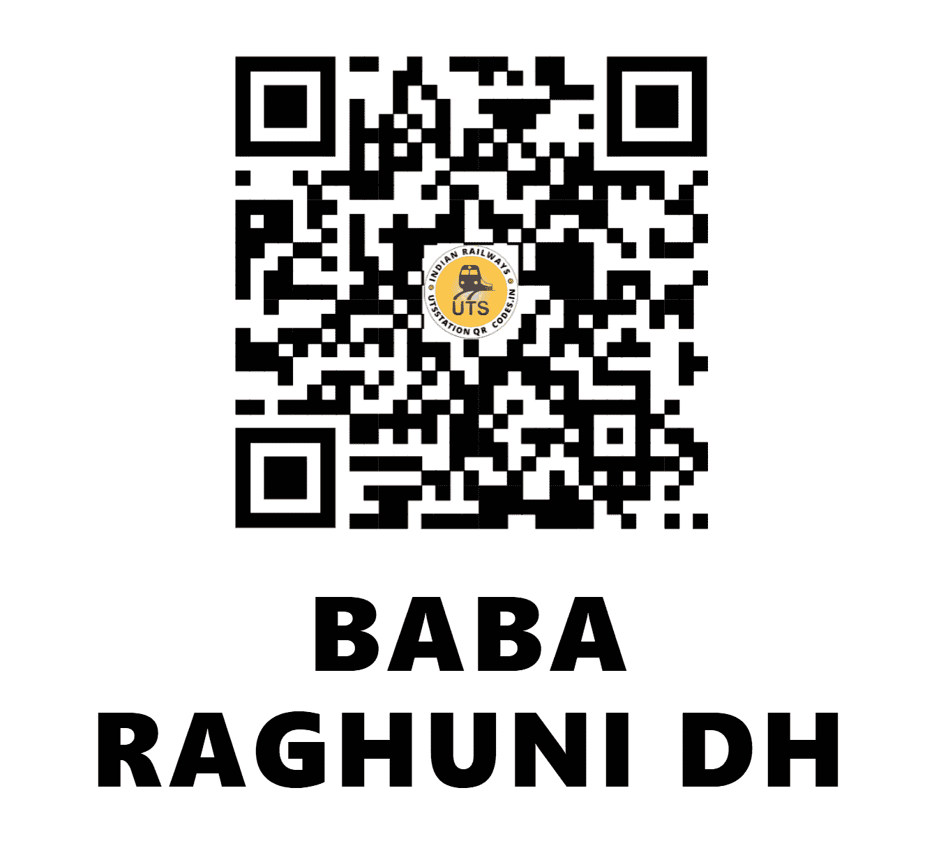 UTS QR Code for BABA RAGHUNI DH - BRHD - EC (BIHAR)