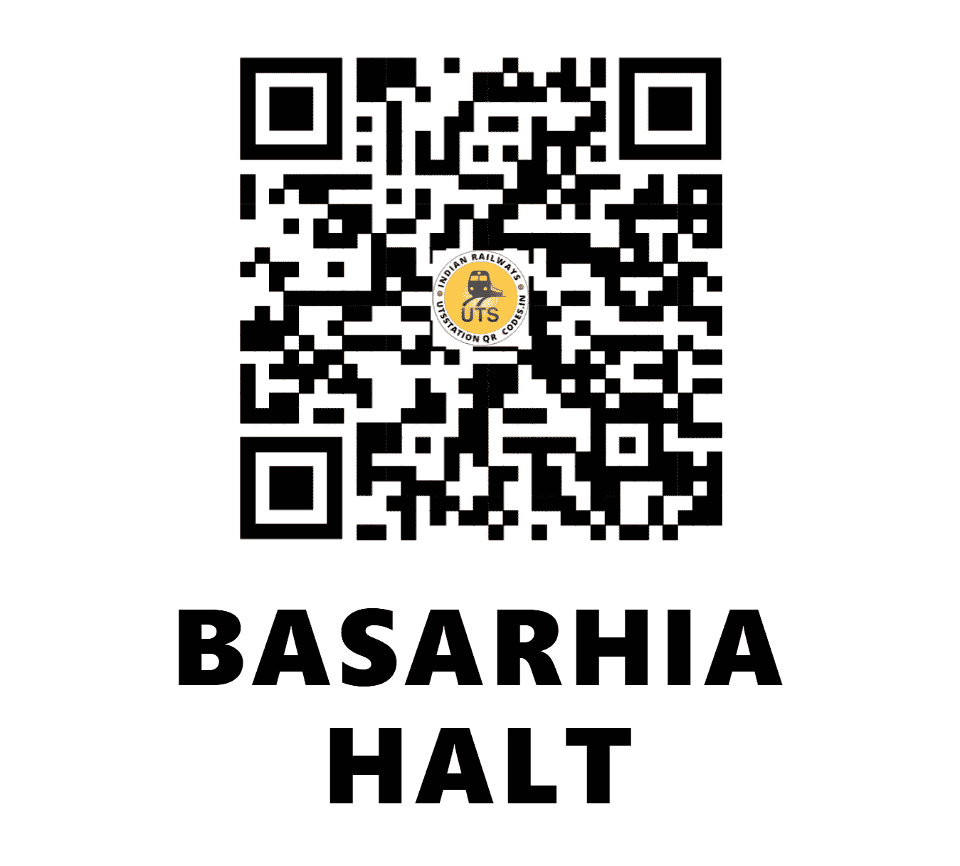 UTS QR Code for BASARHIA HALT - BSRA - EC (BIHAR)