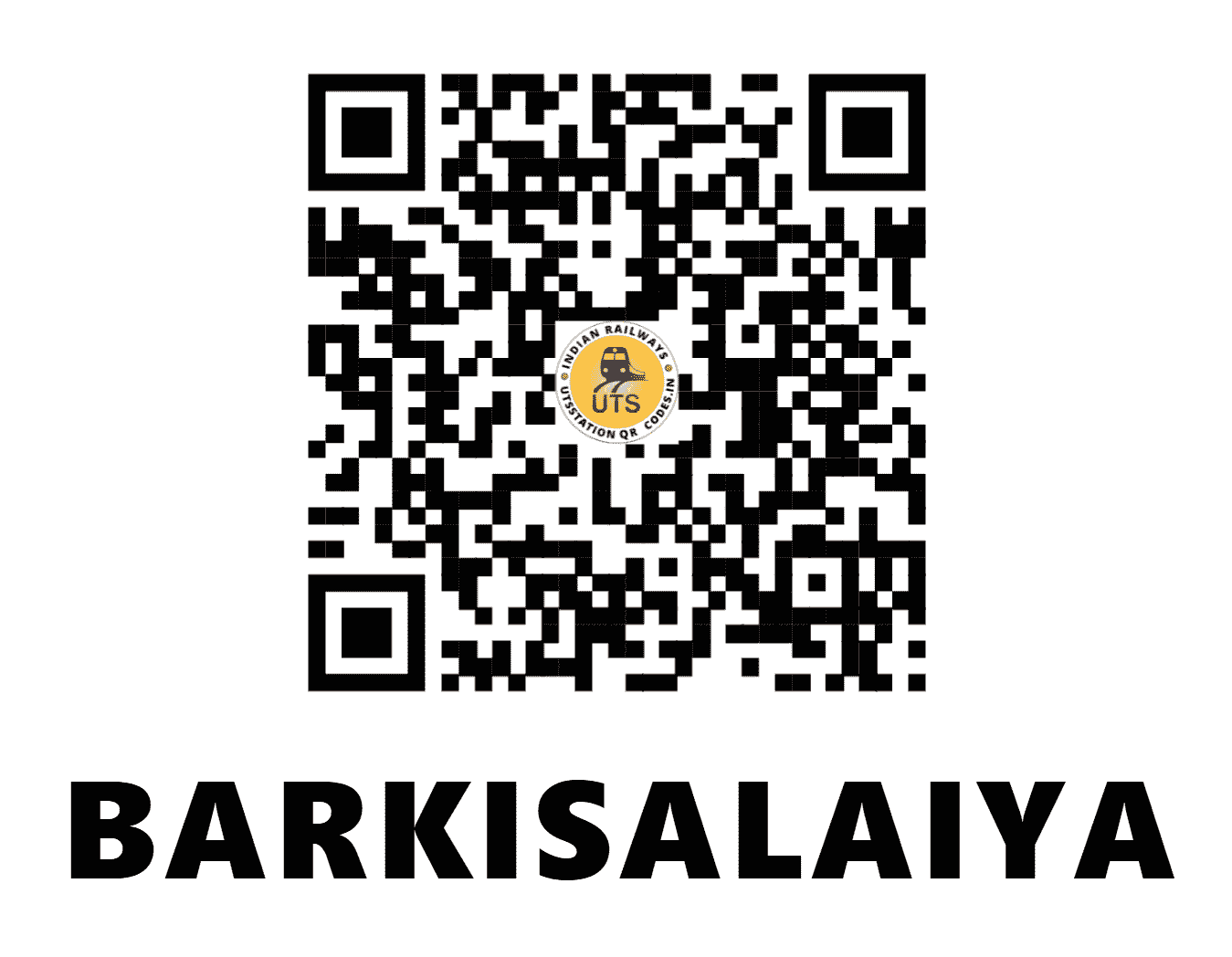 UTS QR Code for BARKISALAIYA - BSYA - EC (BIHAR)