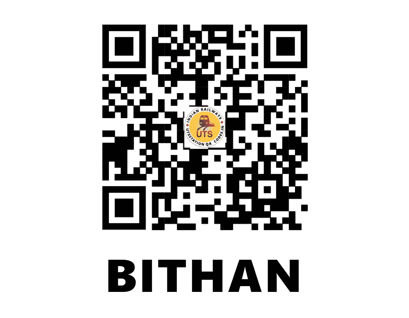 UTS QR Code for BITHAN - BTHN - EC (BIHAR)