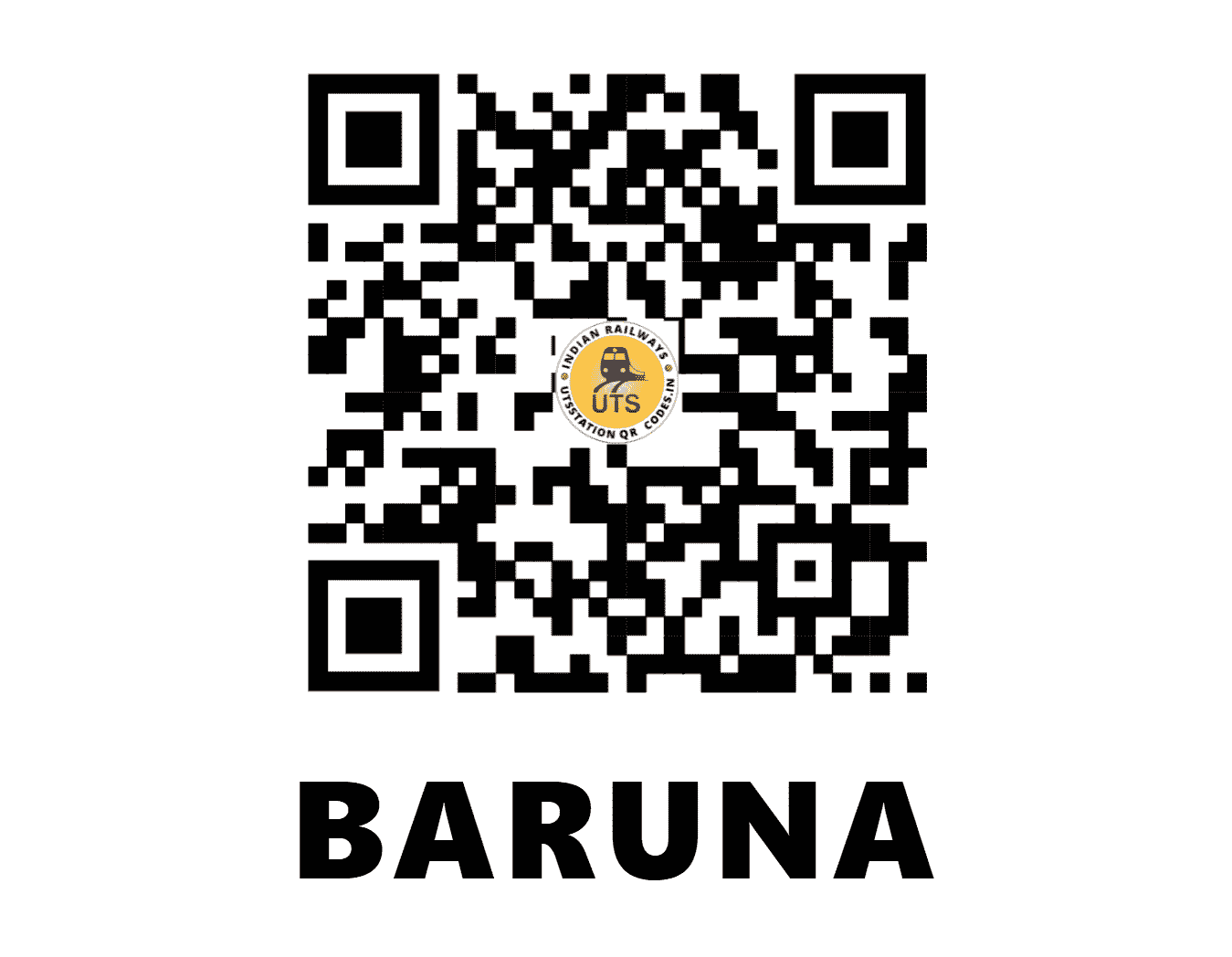 UTS QR Code for BARUNA - BUE - EC (BIHAR)