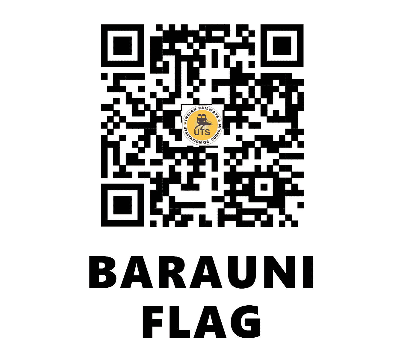UTS QR Code for BARAUNI FLAG - BUJ - EC (BIHAR)