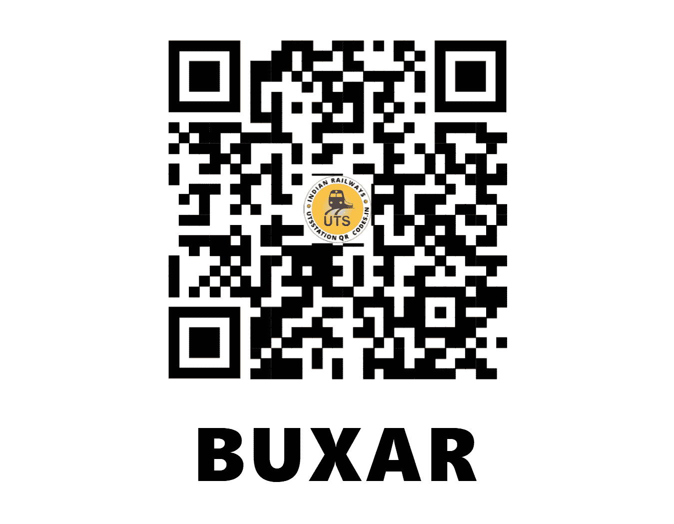 UTS QR Code for BUXAR - BXR - EC (BIHAR)