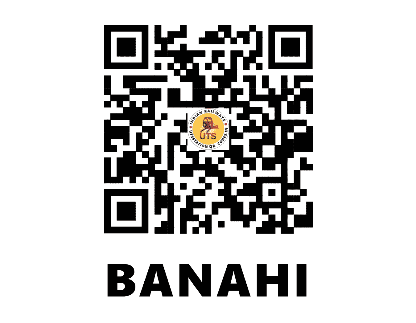 UTS QR Code for BANAHI - BYN - EC (BIHAR)