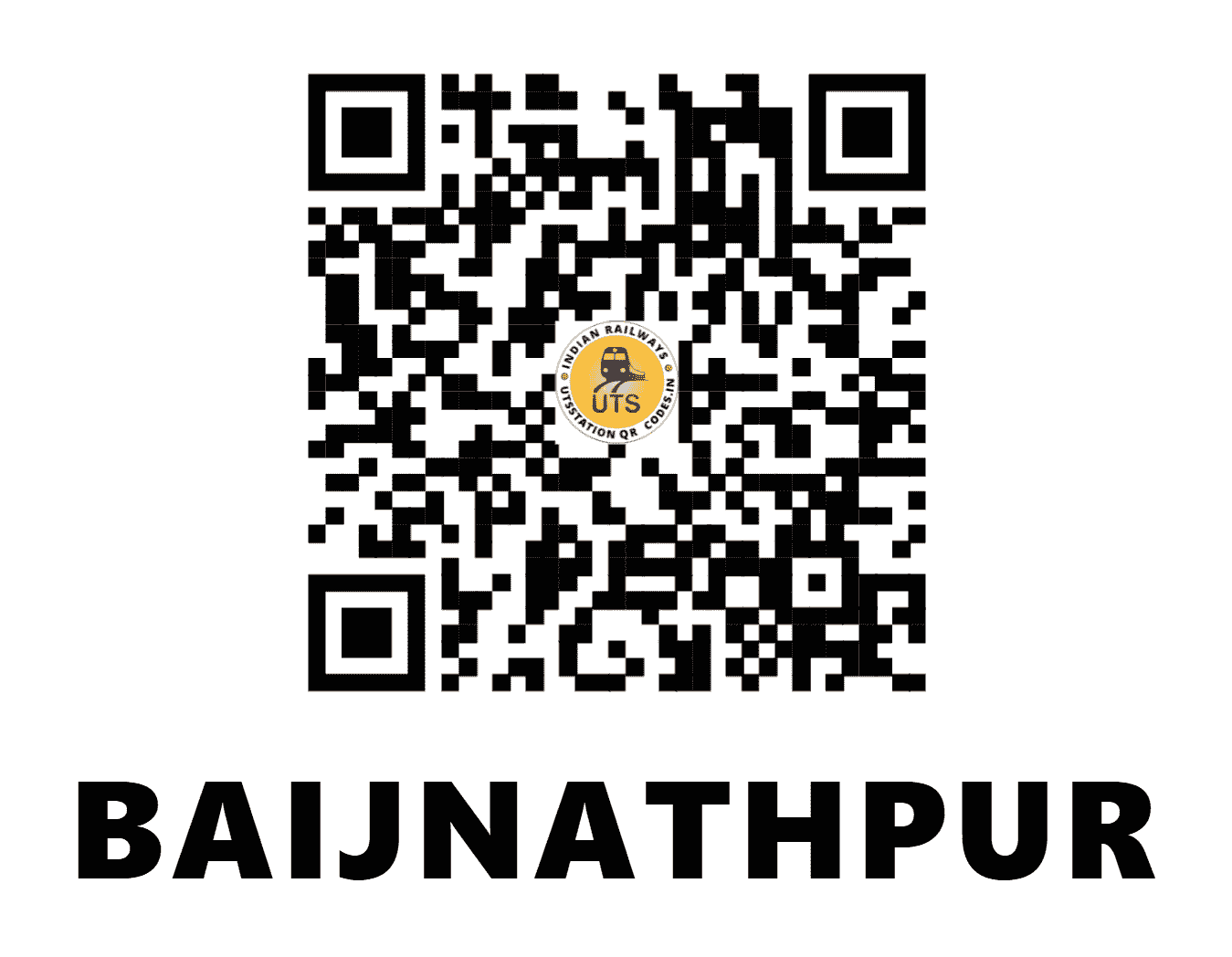 UTS QR Code for BAIJNATHPUR - BYP - EC (BIHAR)