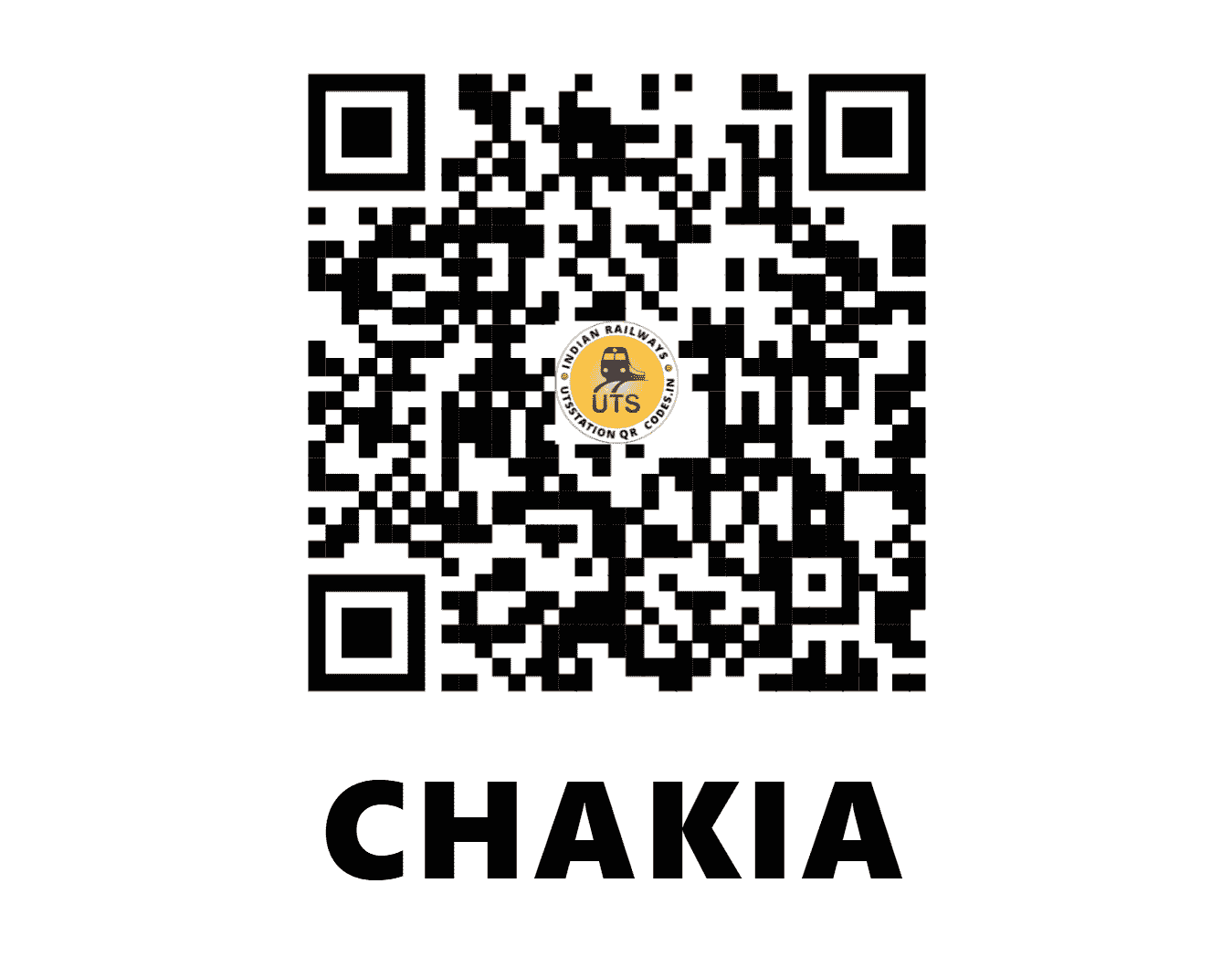 UTS QR Code for CHAKIA - CAA - EC (BIHAR)