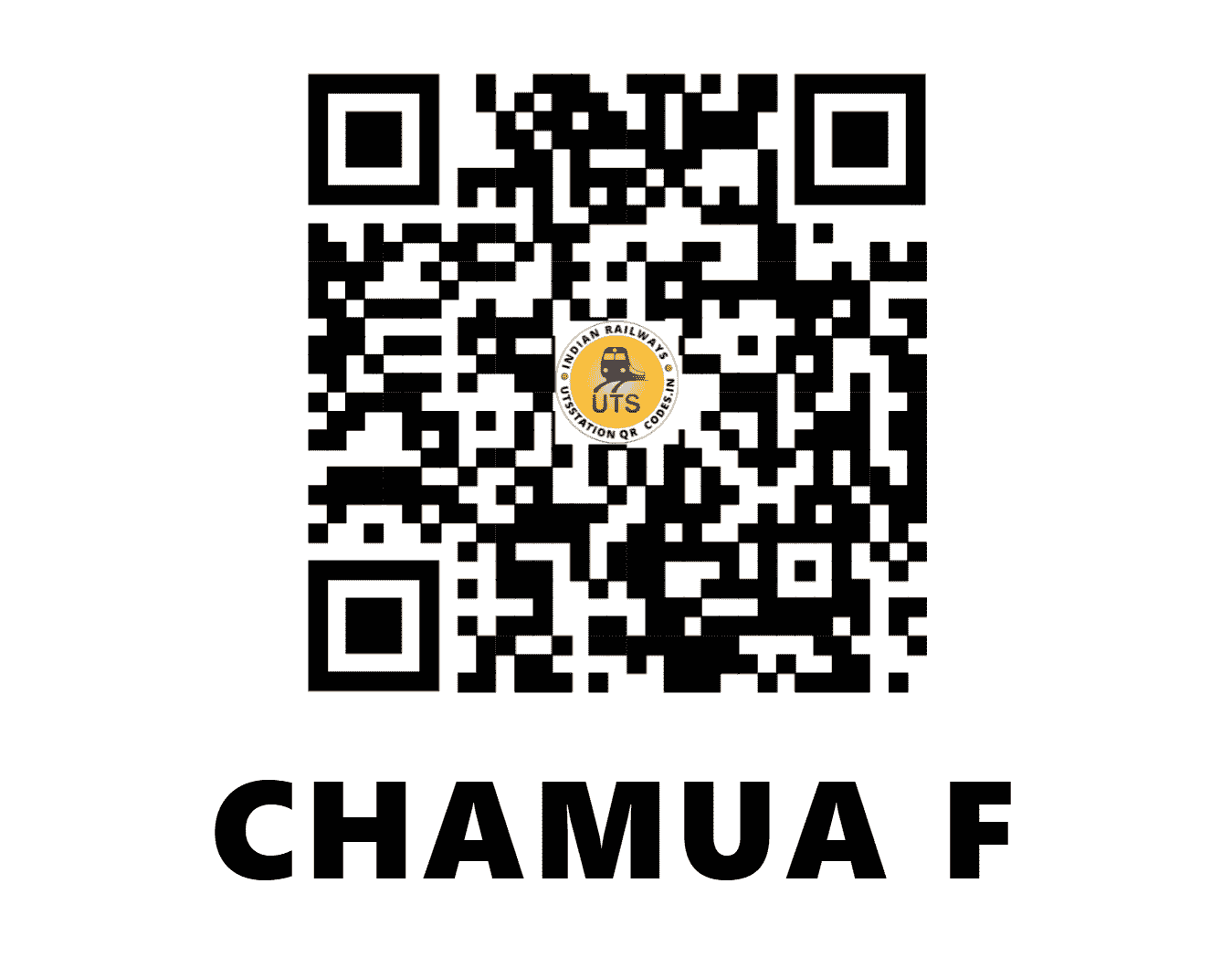 UTS QR Code for CHAMUA F - CAMU - EC (BIHAR)