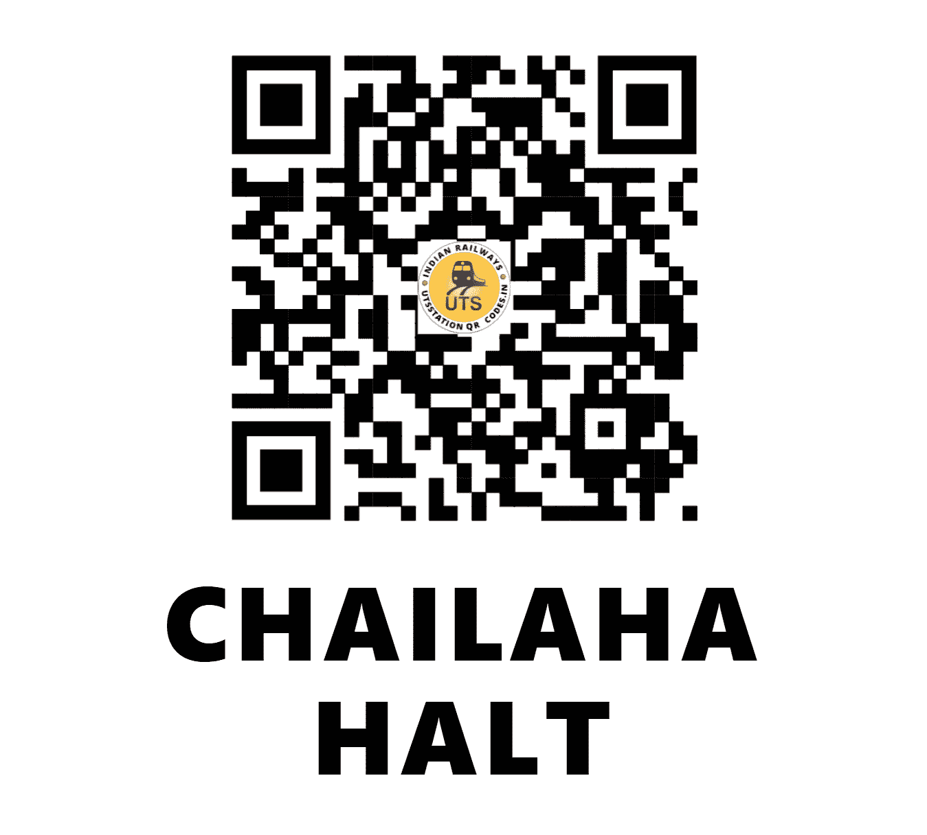 UTS QR Code for CHAILAHA HALT - CHAH - EC (BIHAR)