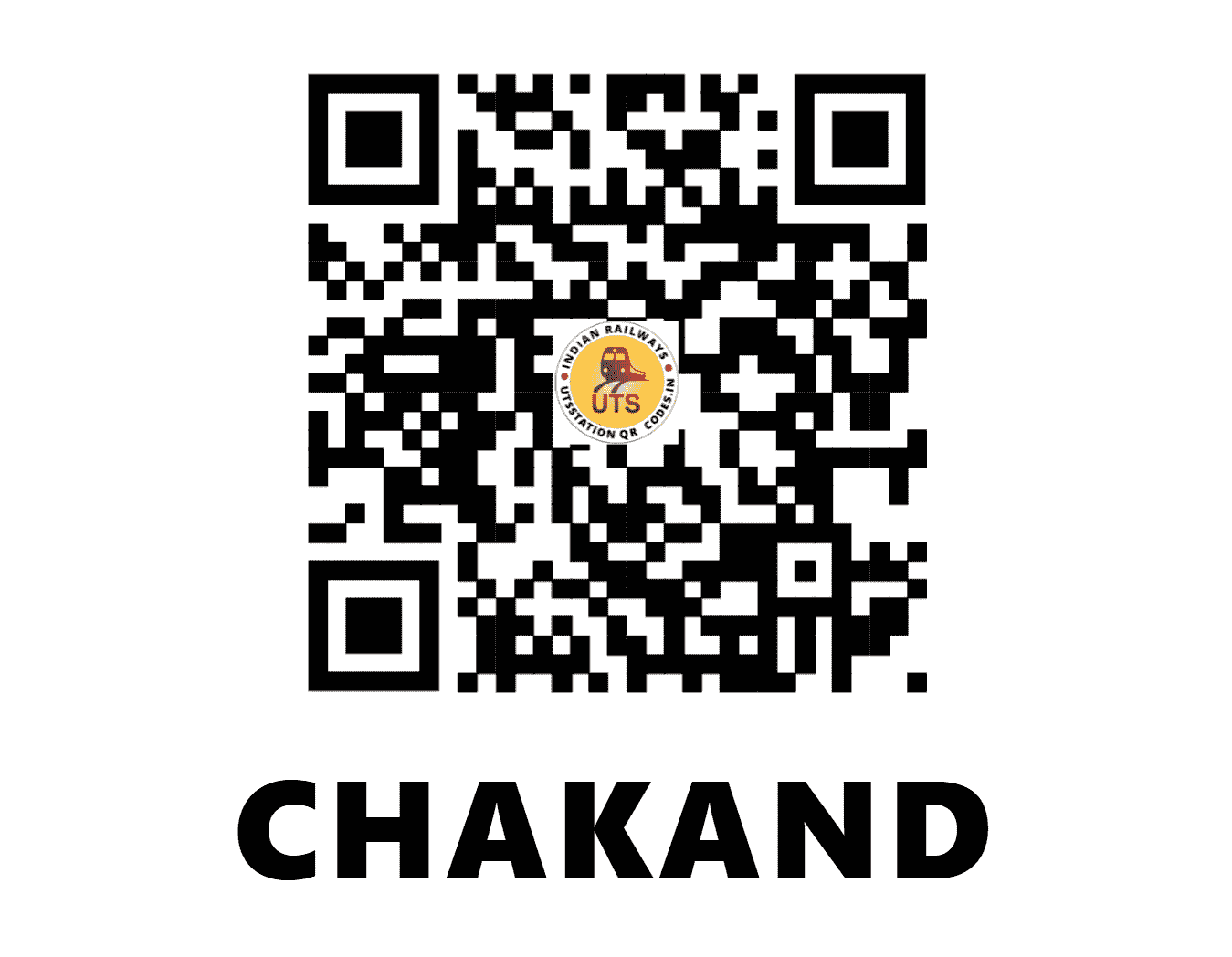 UTS QR Code for CHAKAND - CKH - EC (BIHAR)