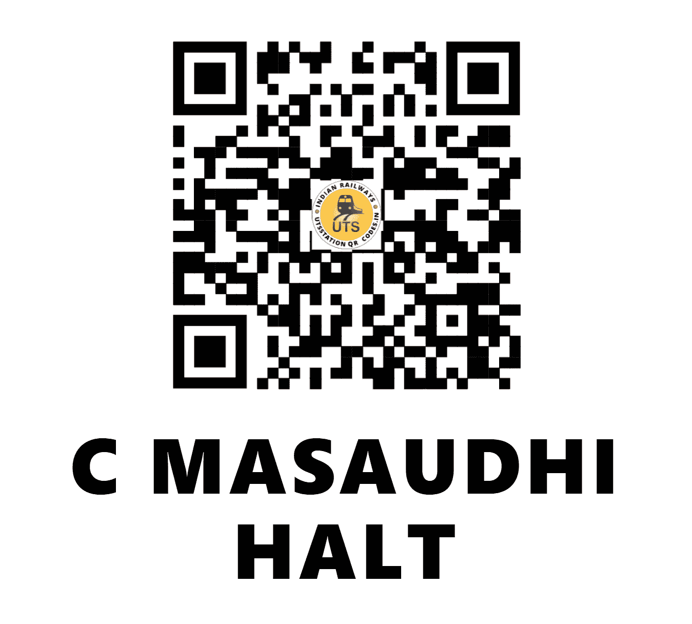 UTS QR Code for C MASAUDHI HALT - CKMI - EC (BIHAR)