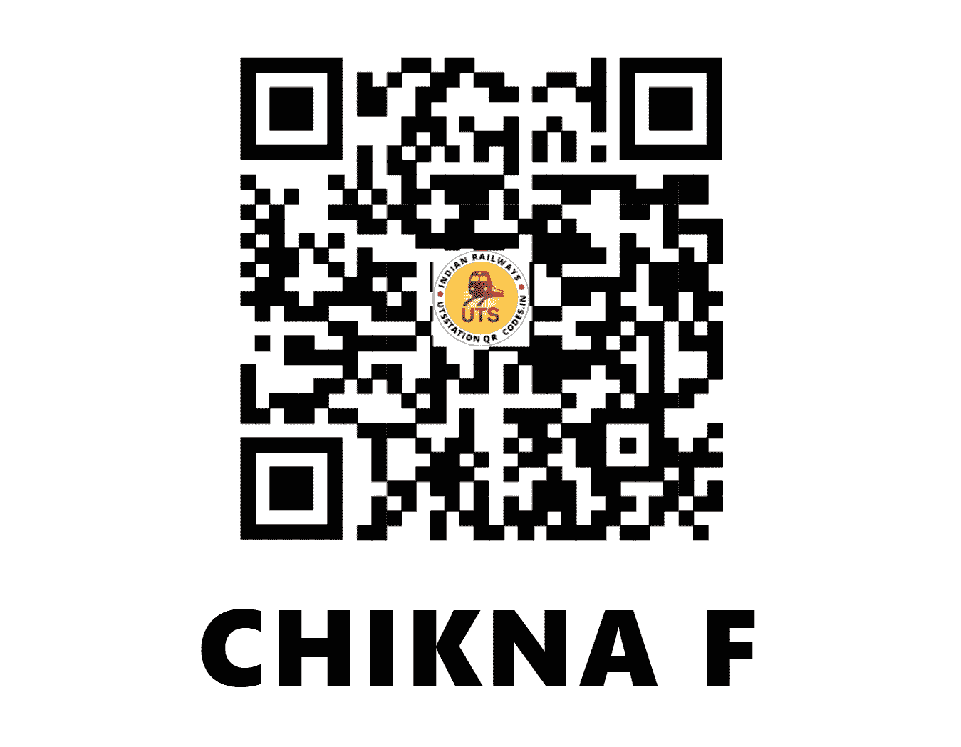UTS QR Code for CHIKNA F - CKNA - EC (BIHAR)