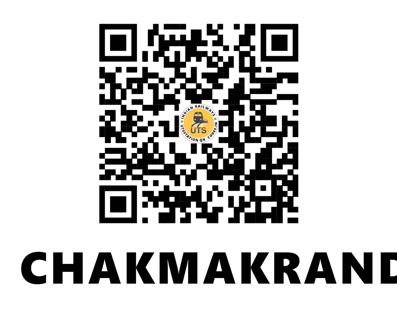 UTS QR Code for CHAKMAKRAND - CKRD - EC (BIHAR)