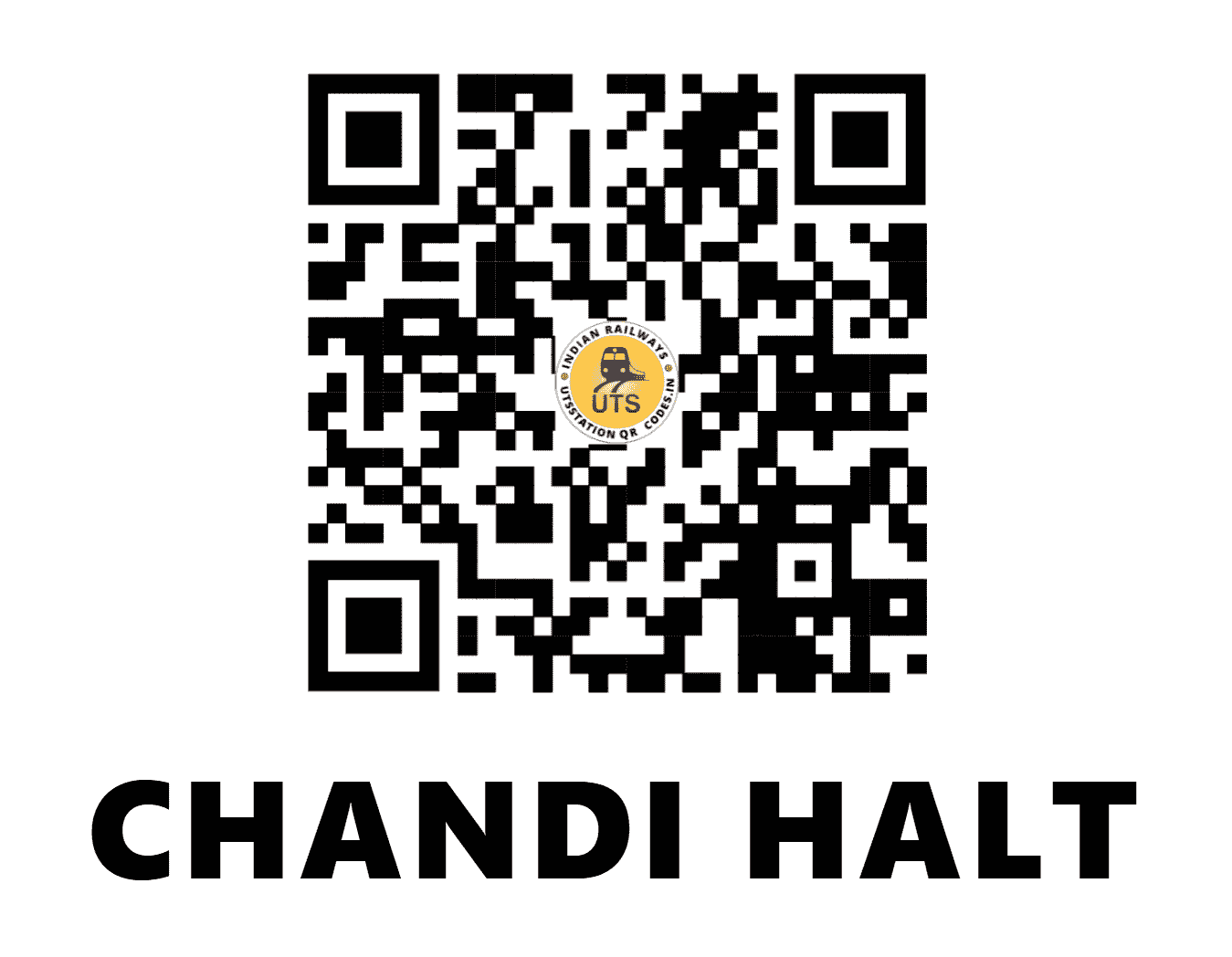 UTS QR Code for CHANDI HALT - CNDI - EC (BIHAR)