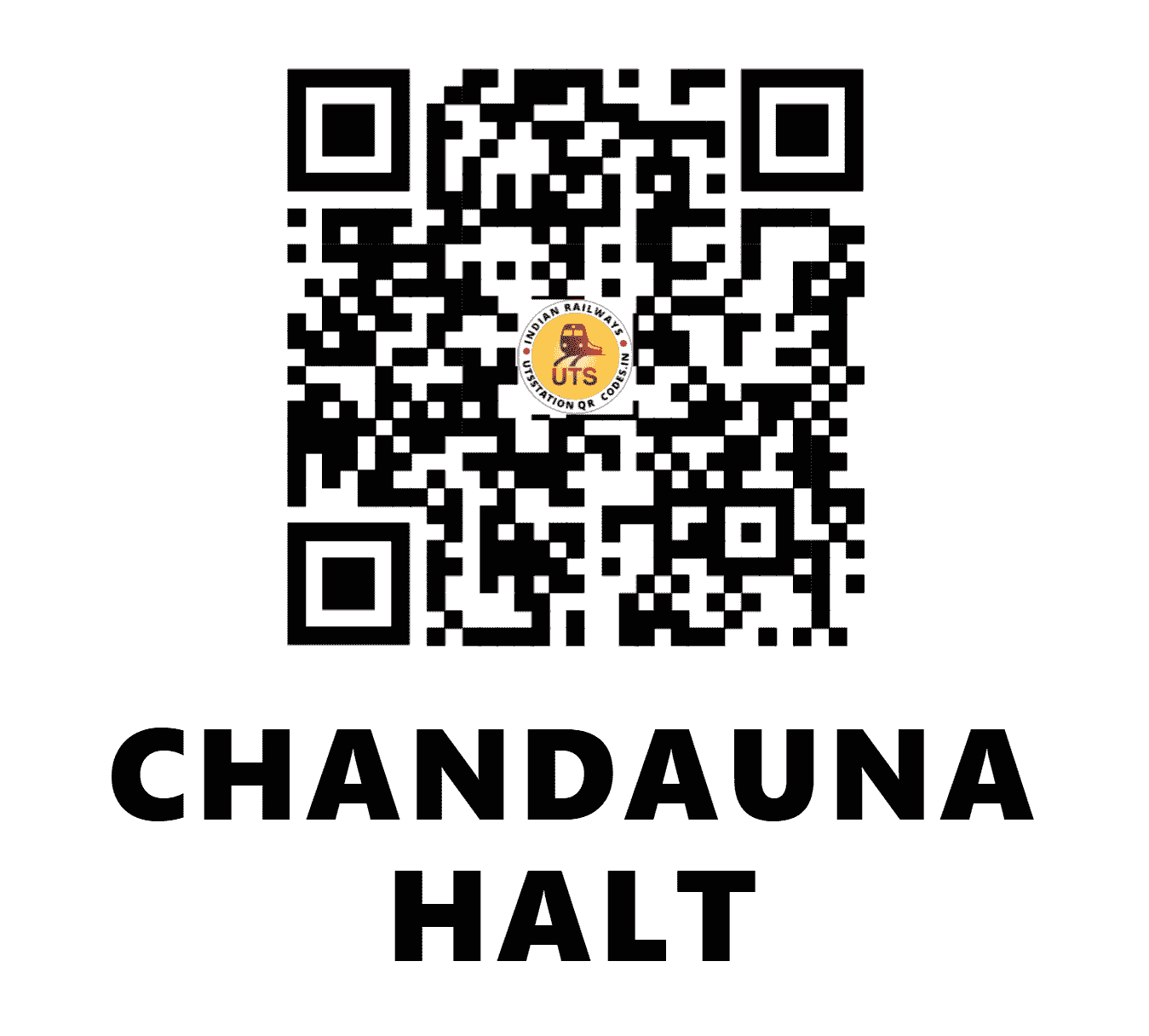UTS QR Code for CHANDAUNA HALT - CNX - EC (BIHAR)