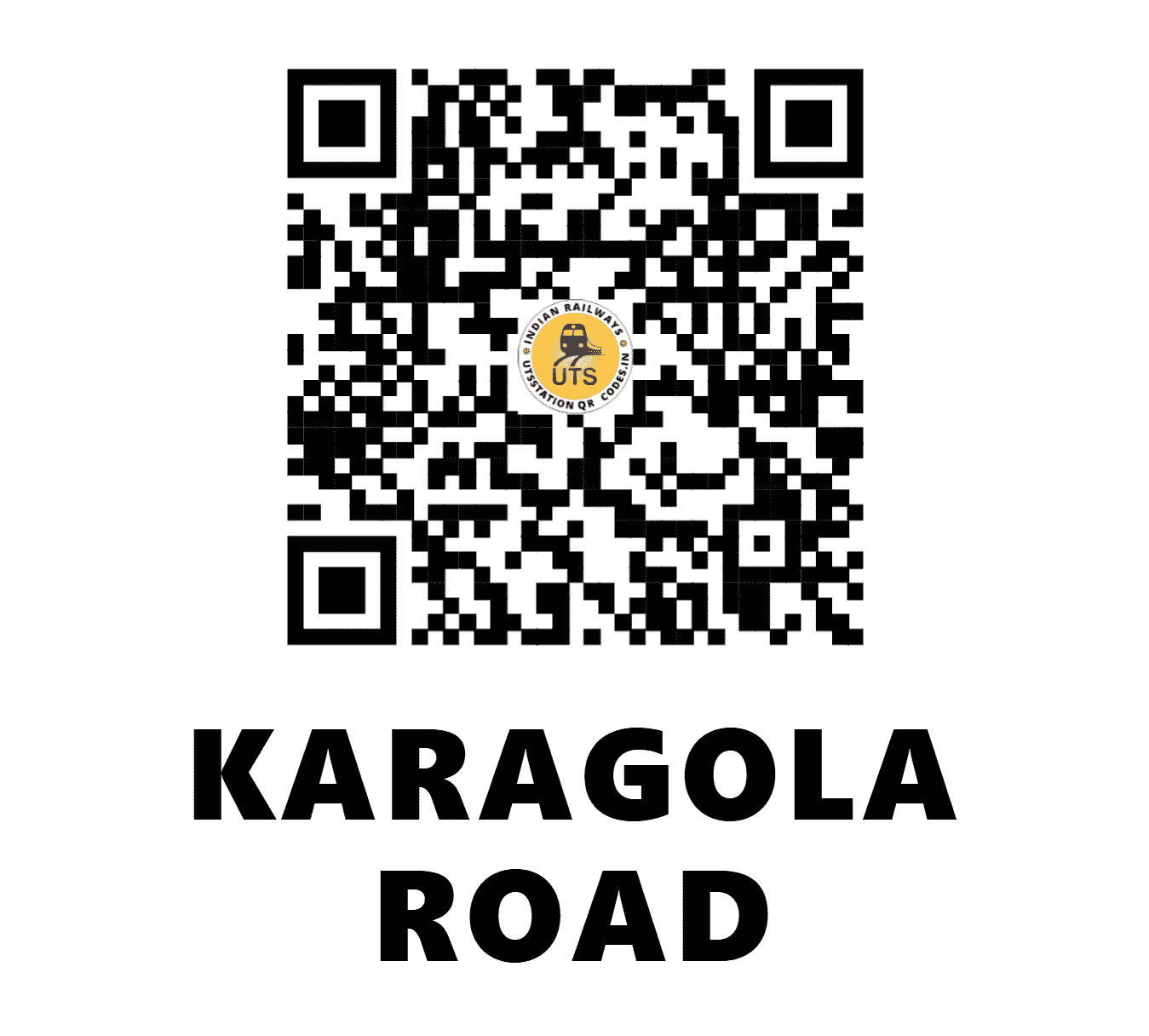 UTS QR Code for KARAGOLA ROAD - CRR - EC (BIHAR)