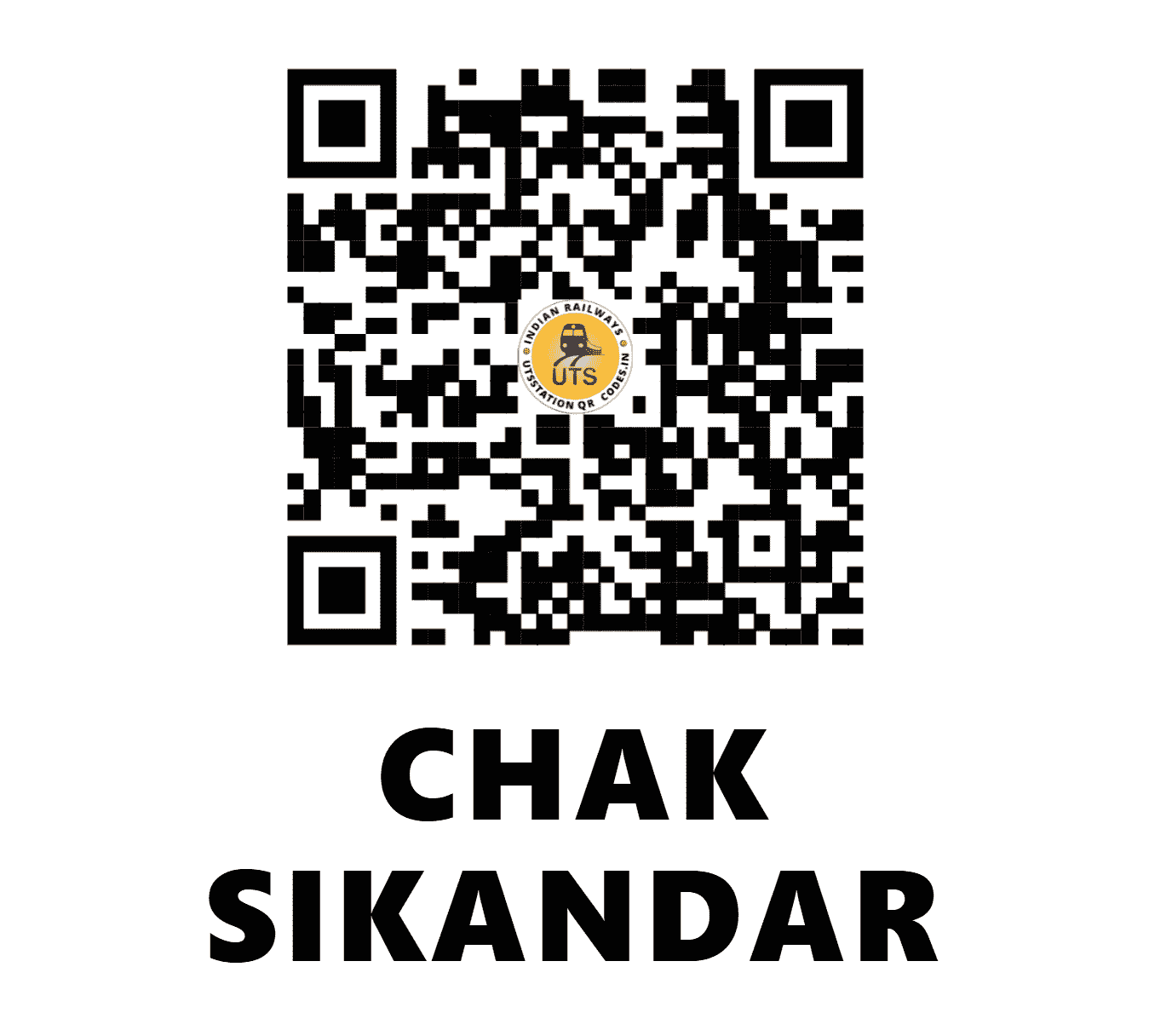 UTS QR Code for CHAK SIKANDAR - CSR - EC (BIHAR)