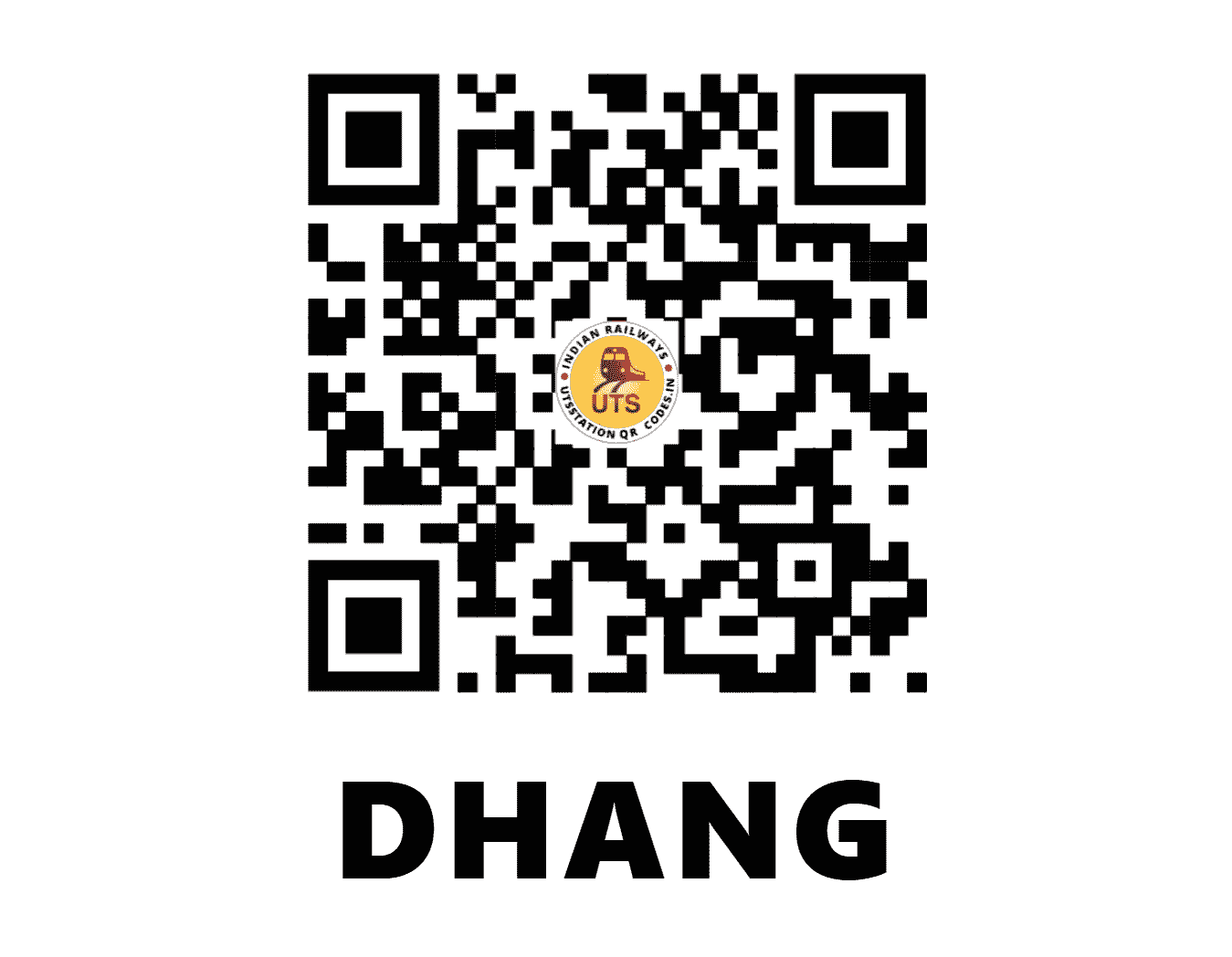 UTS QR Code for DHANG - DAG - EC (BIHAR)