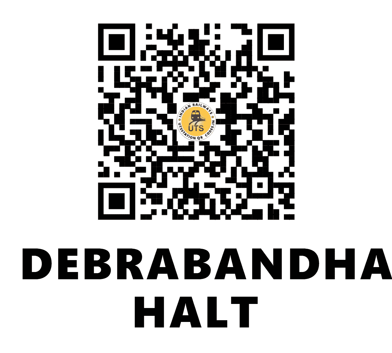 UTS QR Code for DEBRABANDHAULI HALT - DBLI - EC (BIHAR)