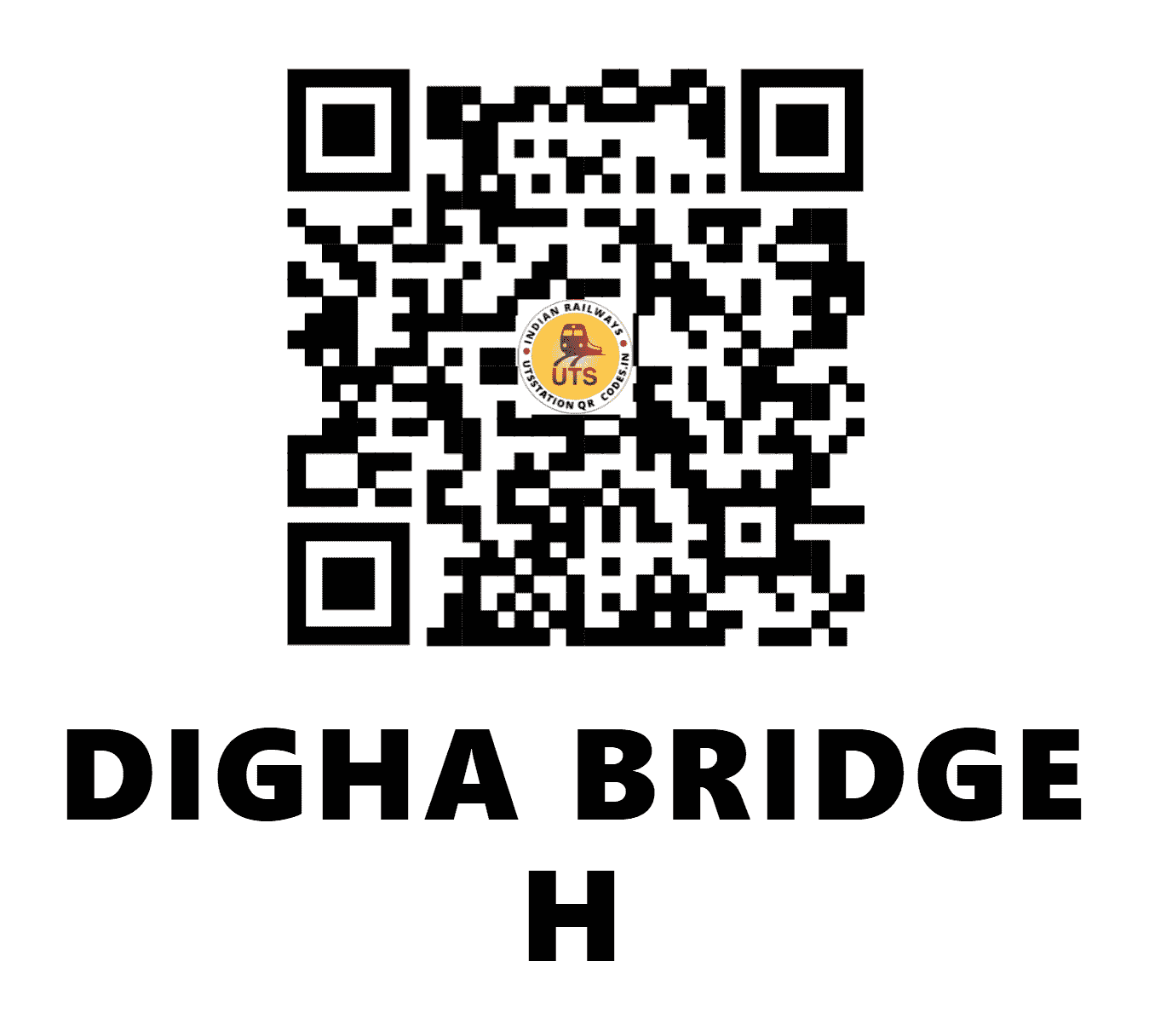 UTS QR Code for DIGHA BRIDGE H - DGBH - EC (BIHAR)