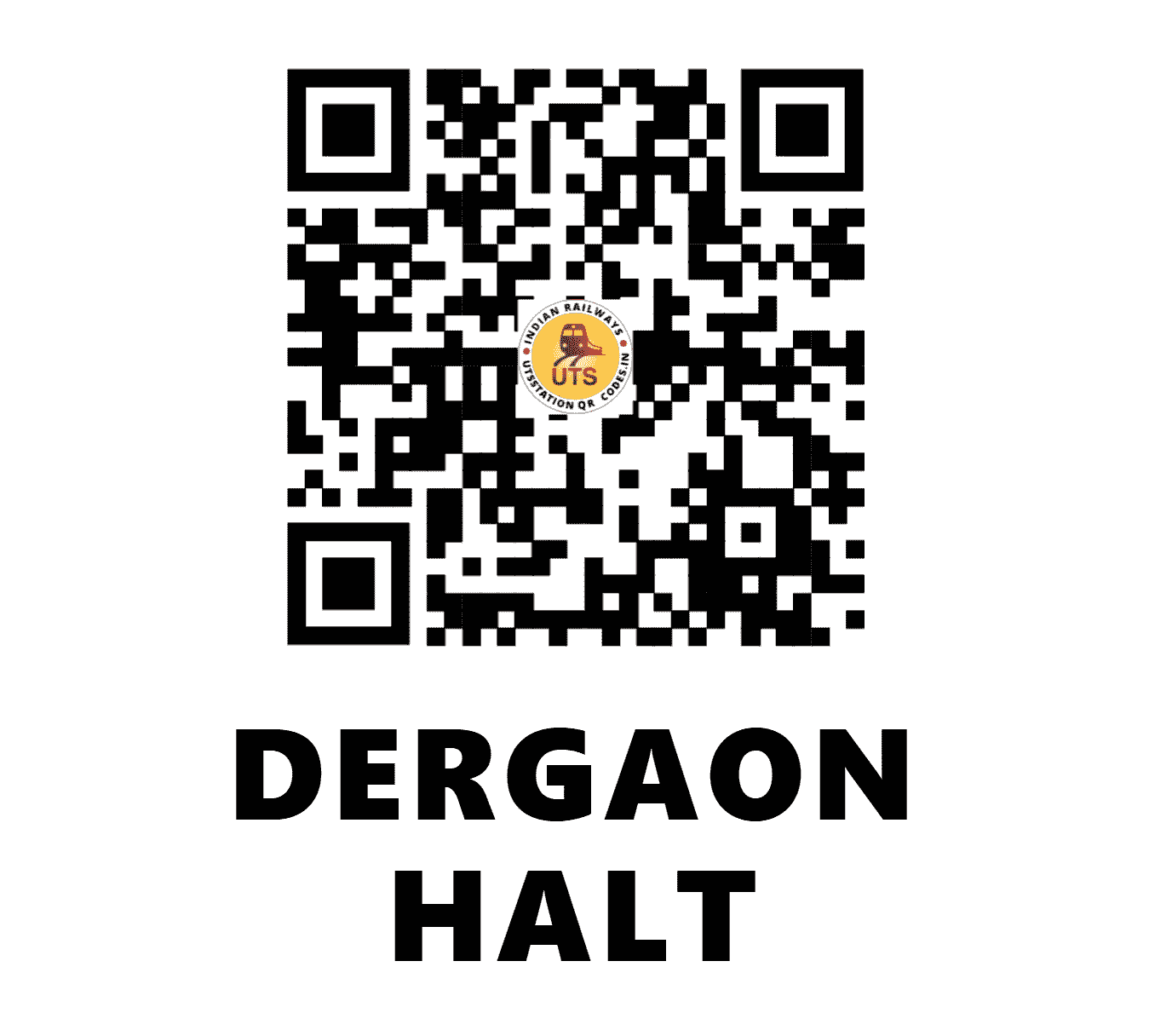 UTS QR Code for DERGAON HALT - DGNH - EC (BIHAR)
