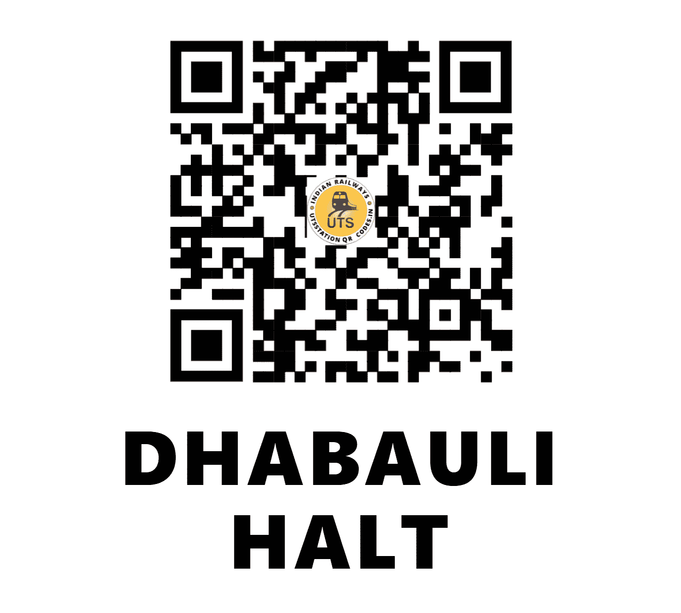 UTS QR Code for DHABAULI HALT - DHBI - EC (BIHAR)