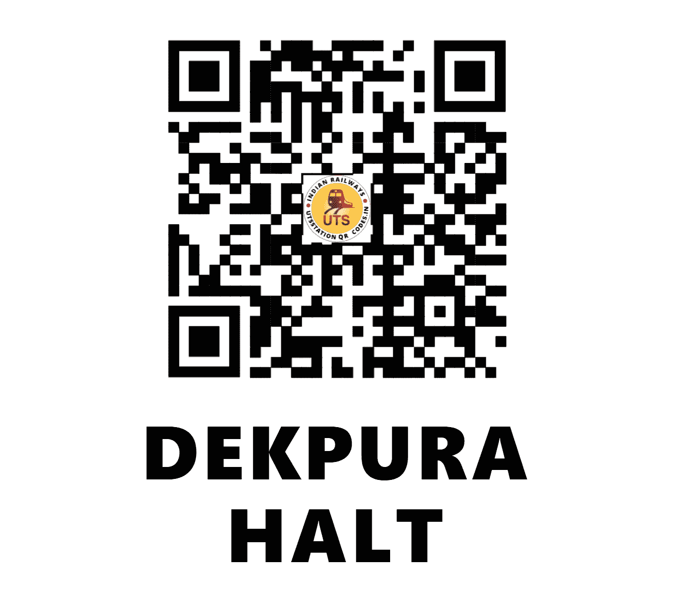 UTS QR Code for DEKPURA HALT - DKR - EC (BIHAR)