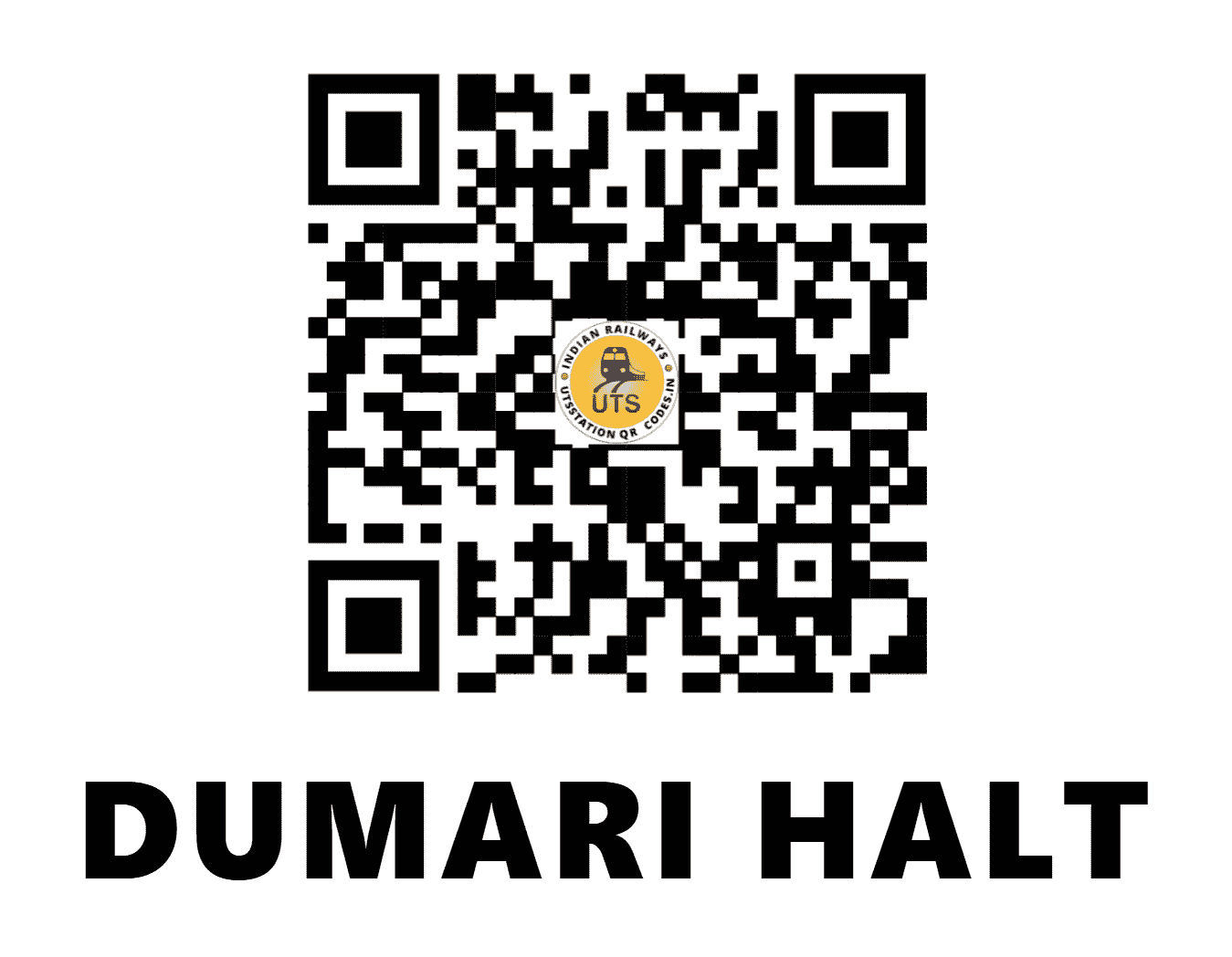 UTS QR Code for DUMARI HALT - DMRX - EC (BIHAR)