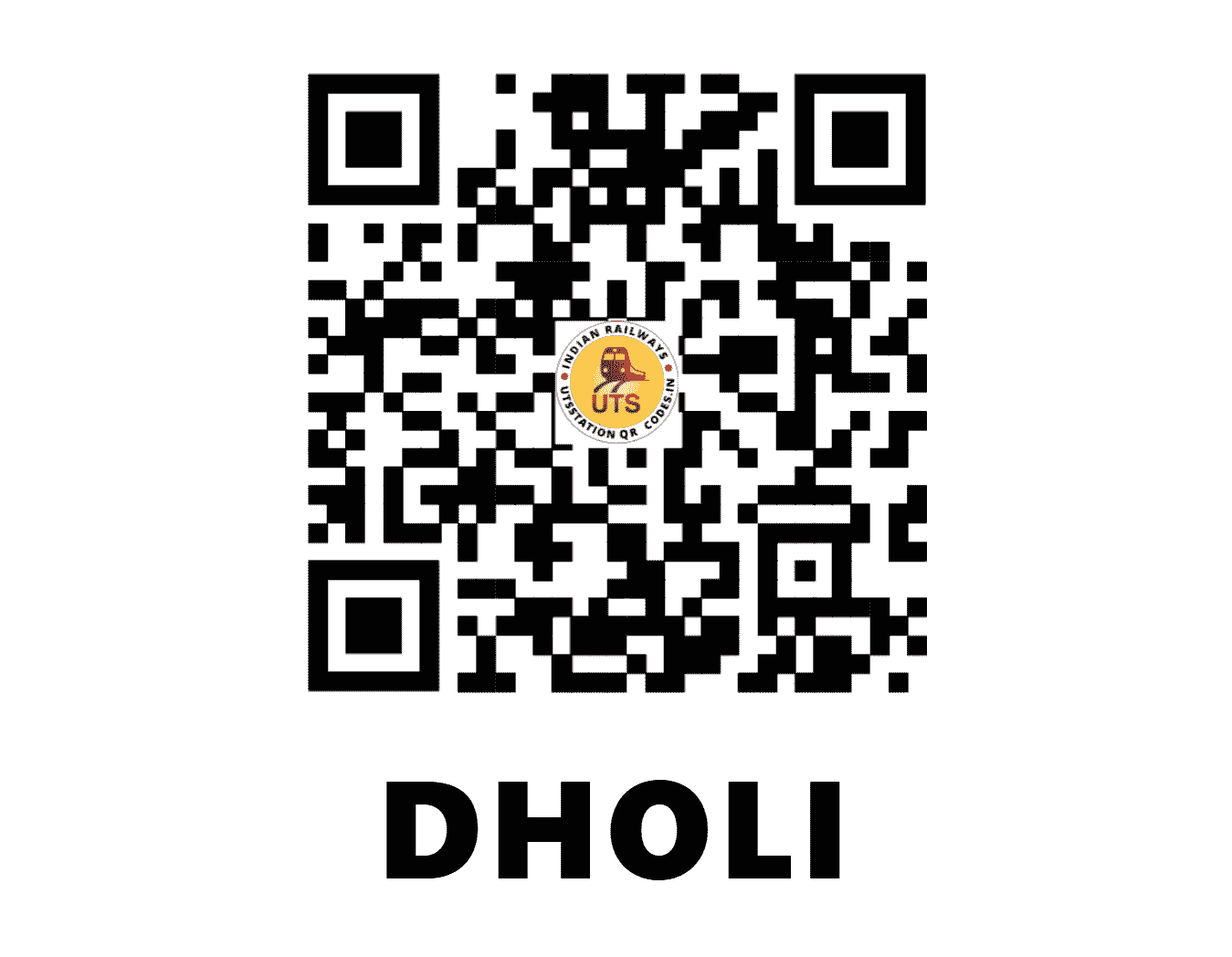UTS QR Code for DHOLI - DOL - EC (BIHAR)