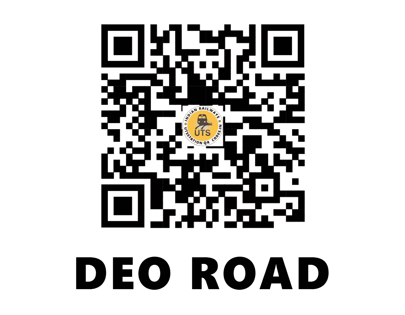 UTS QR Code for DEO ROAD - DORD - EC (BIHAR)