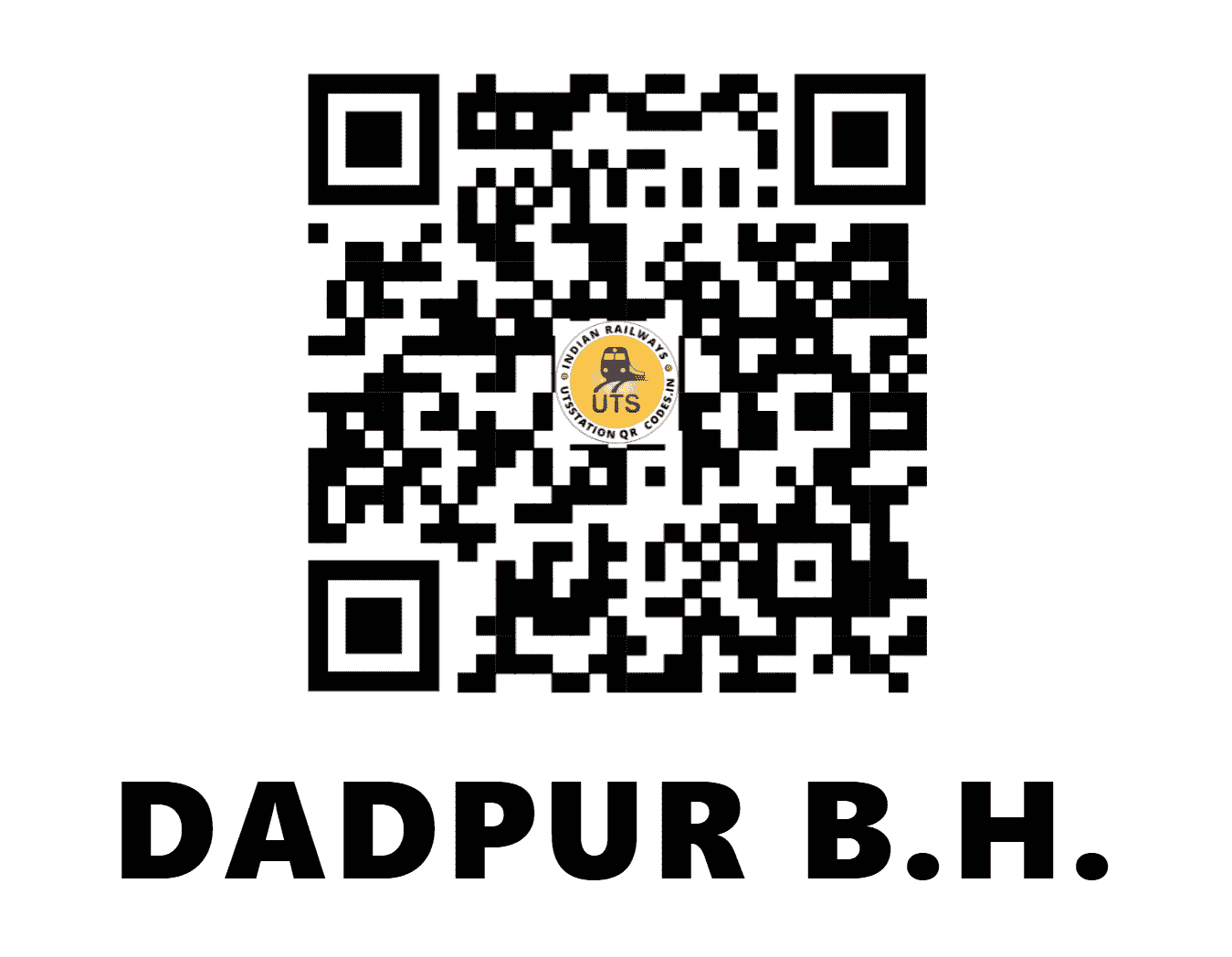 UTS QR Code for DADPUR B.H. - DPX - EC (BIHAR)