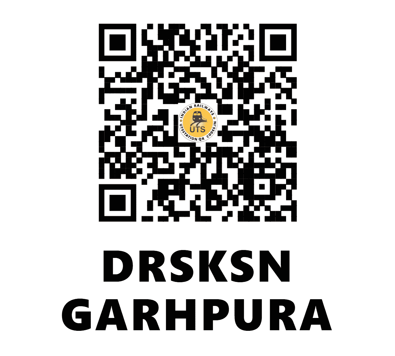 UTS QR Code for DRSKSN GARHPURA - DSKG - EC (BIHAR)