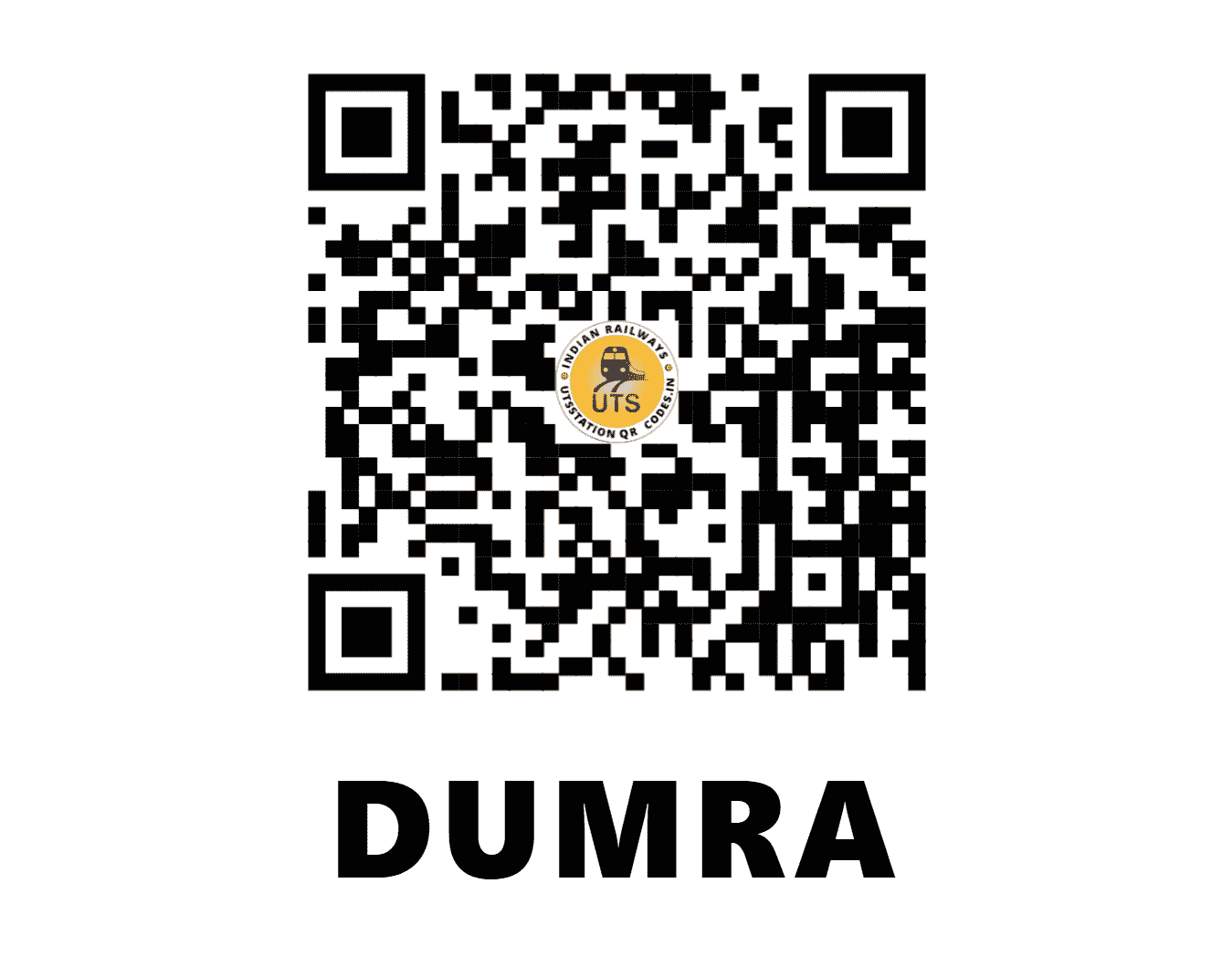 UTS QR Code for DUMRA - DUMR - EC (BIHAR)