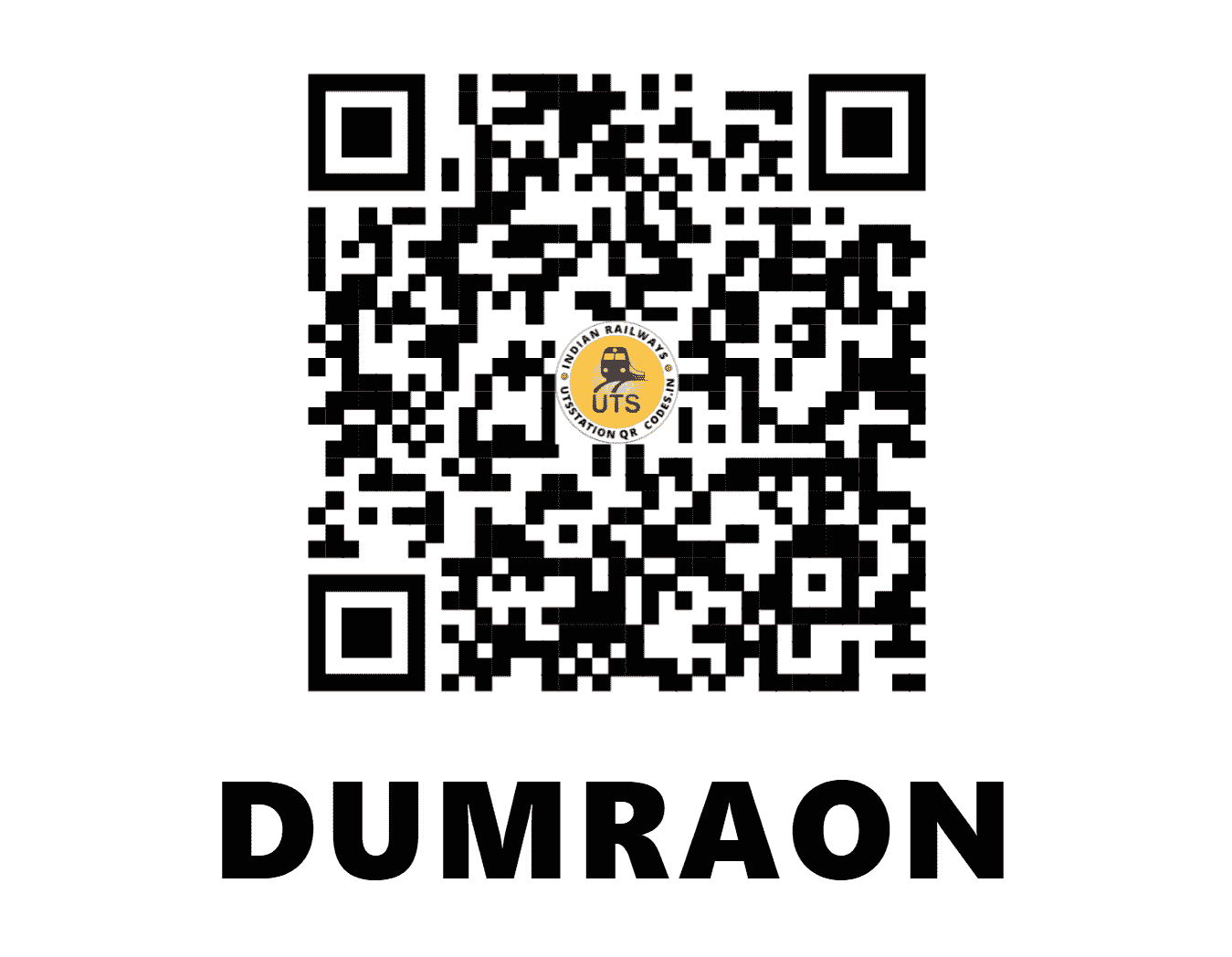 UTS QR Code for DUMRAON - DURE - EC (BIHAR)