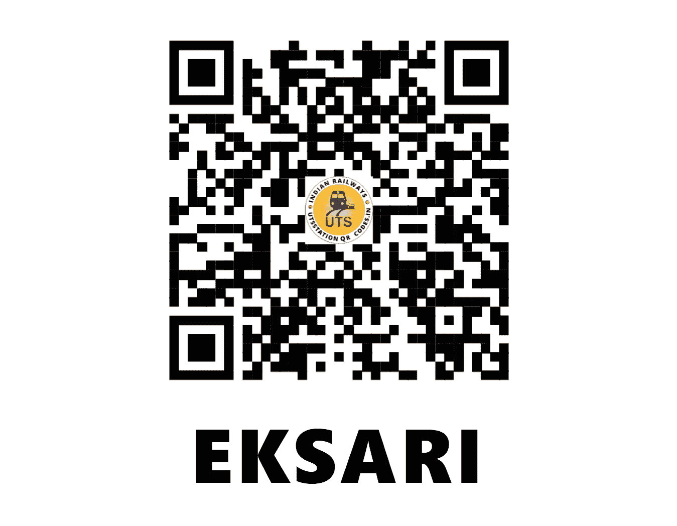 UTS QR Code for EKSARI - EKH - EC (BIHAR)
